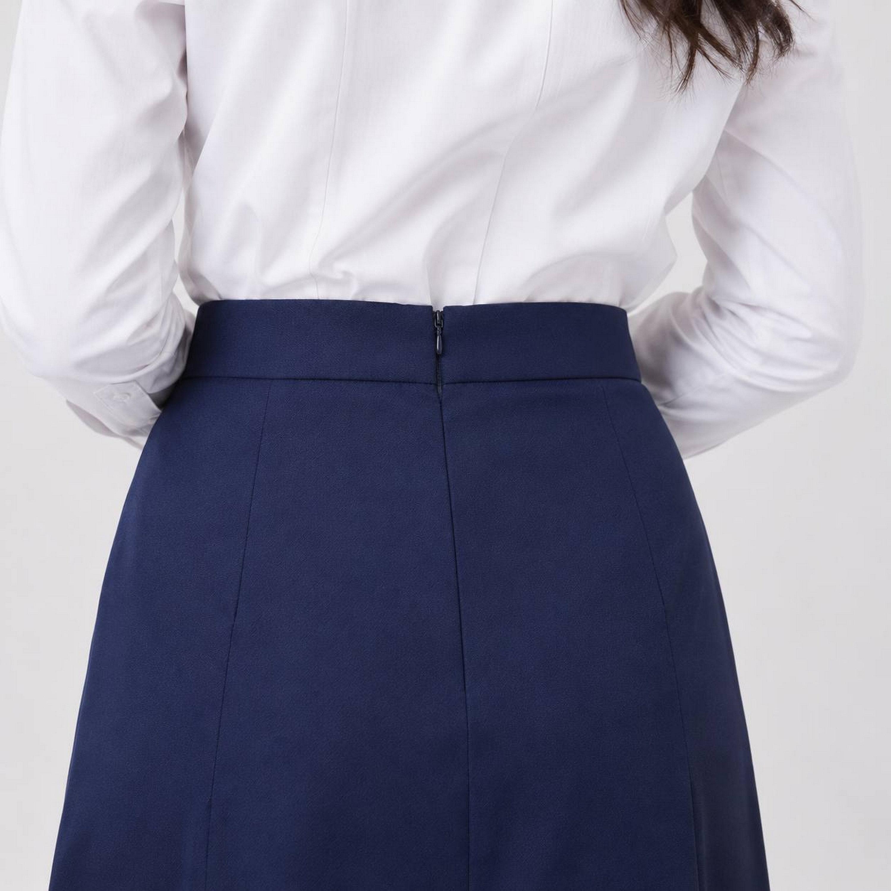 تنورة ماكسي مدرسية رسمية كتان مكسرة للبنات من حوراء-girls-clothing-schoolwear-bottoms-skirt-image-3