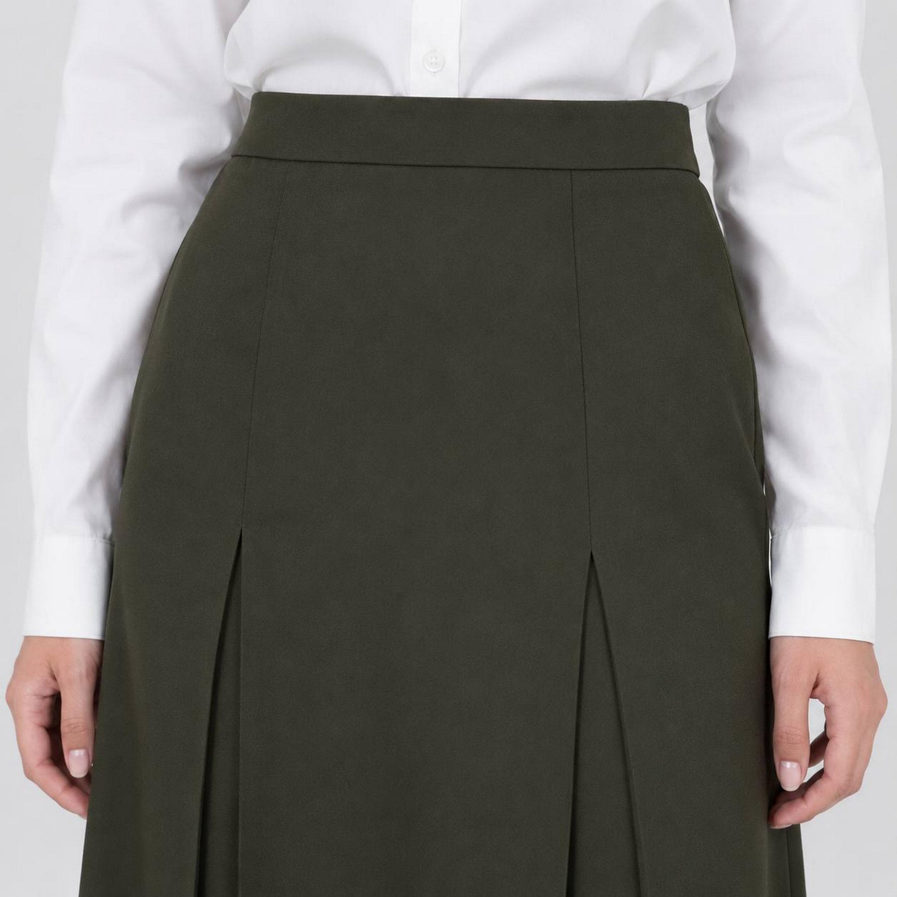 تنورة ماكسي مدرسية رسمية كتان مكسرة للبنات من حوراء-girls-clothing-schoolwear-bottoms-skirt-image-2