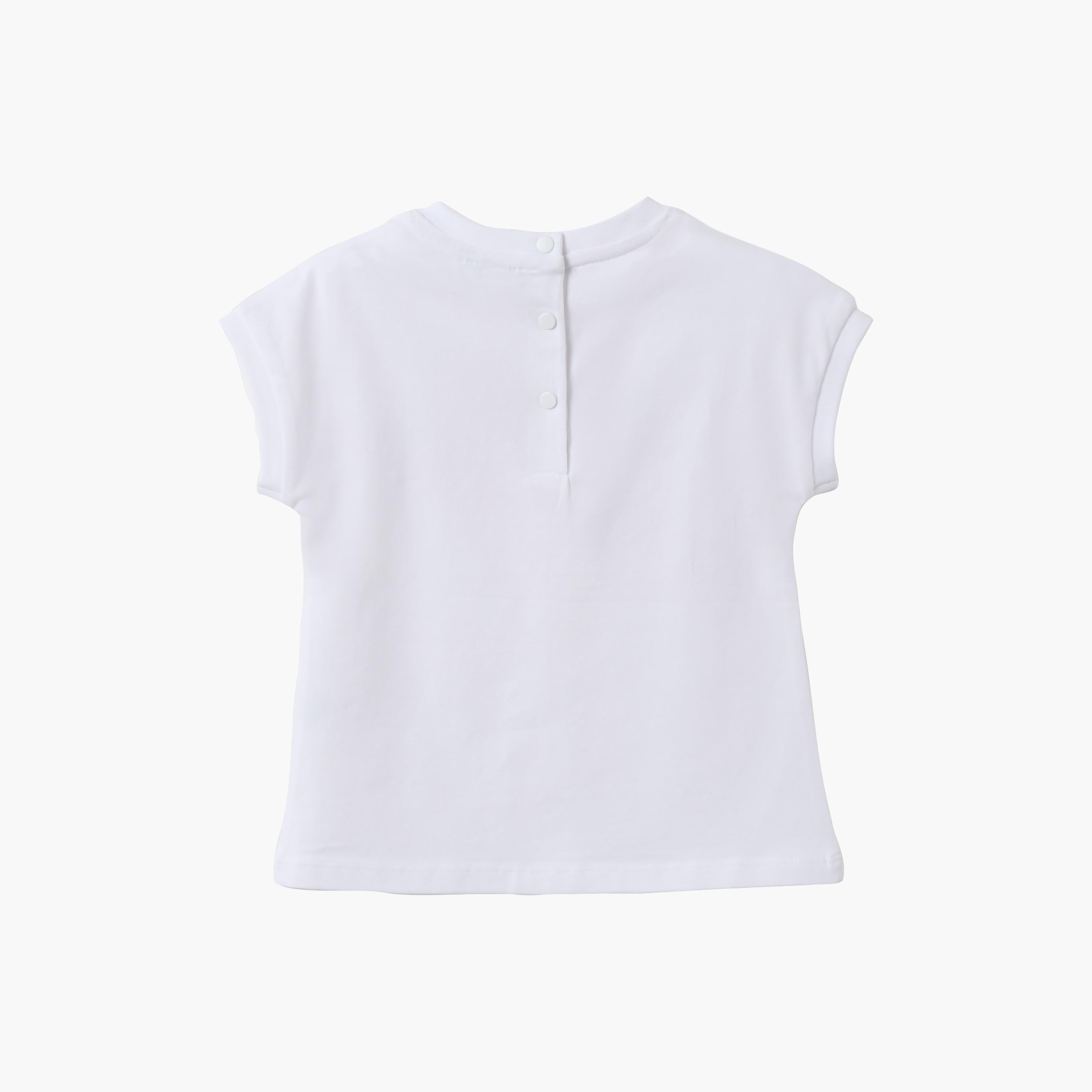 OVS Short Sleeve Fruits Embroidered T-Shirt-baby-girls-clothing-tshirts-image-2