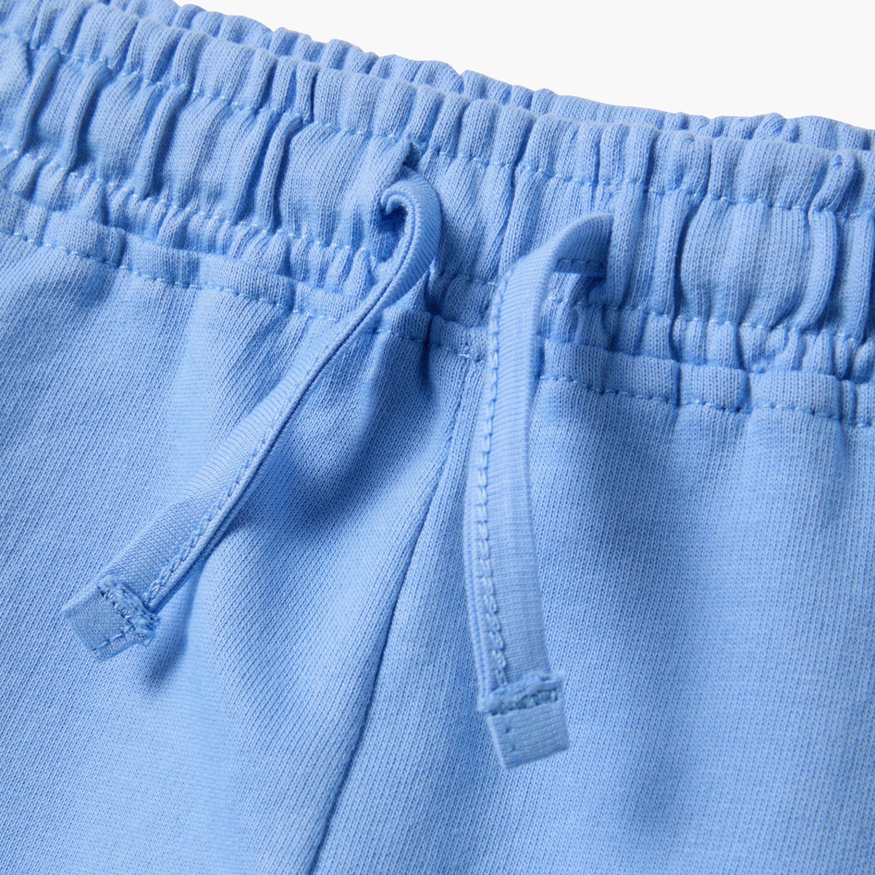 OVS Regular Fit Elasticated Drawstring Cotton Shorts-baby-girls-clothing-bottoms-shorts-image-3