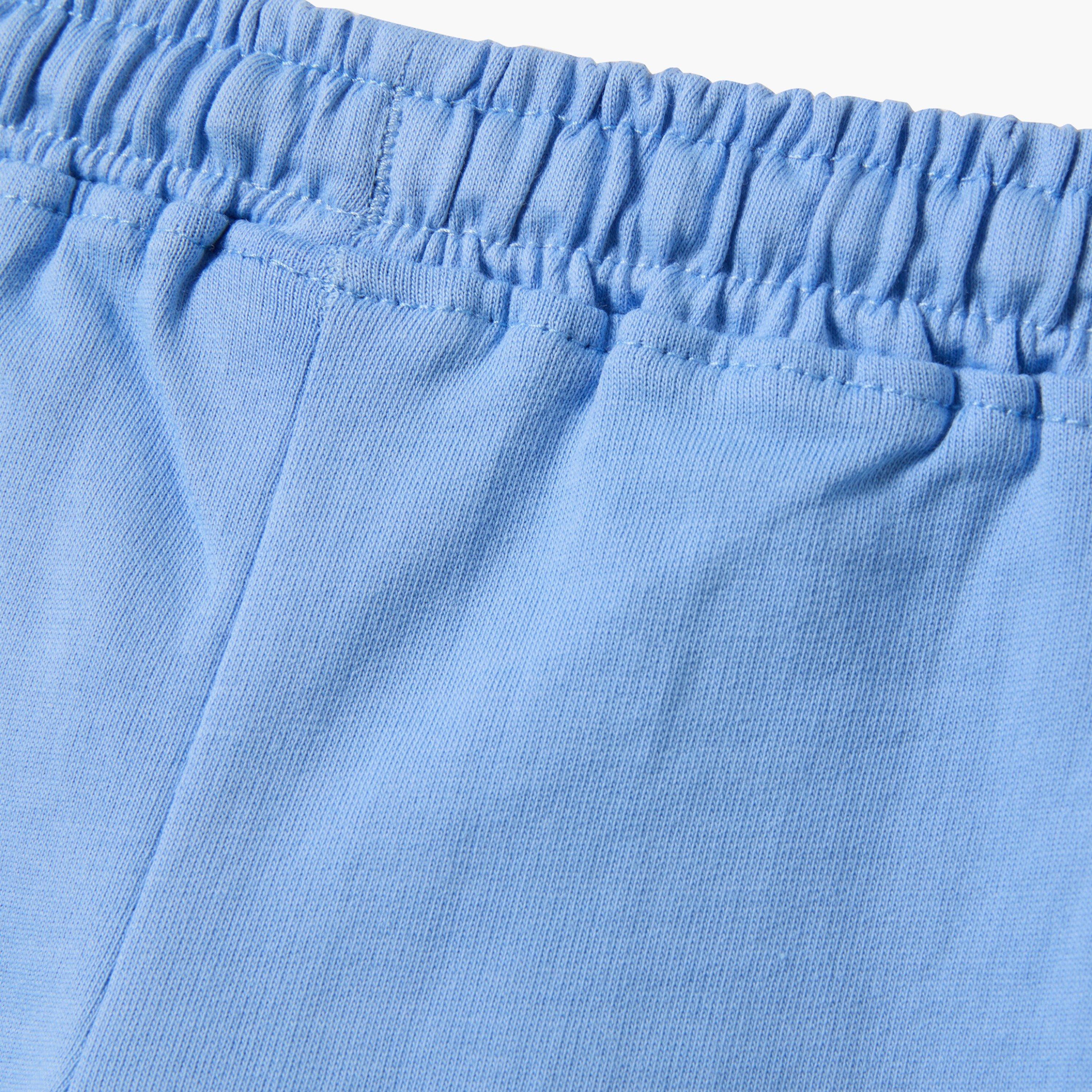 شورت قطن بقصة عادية مع برباط وخصر مرن من أوه في إس-baby-girls-clothing-bottoms-shorts-image-4