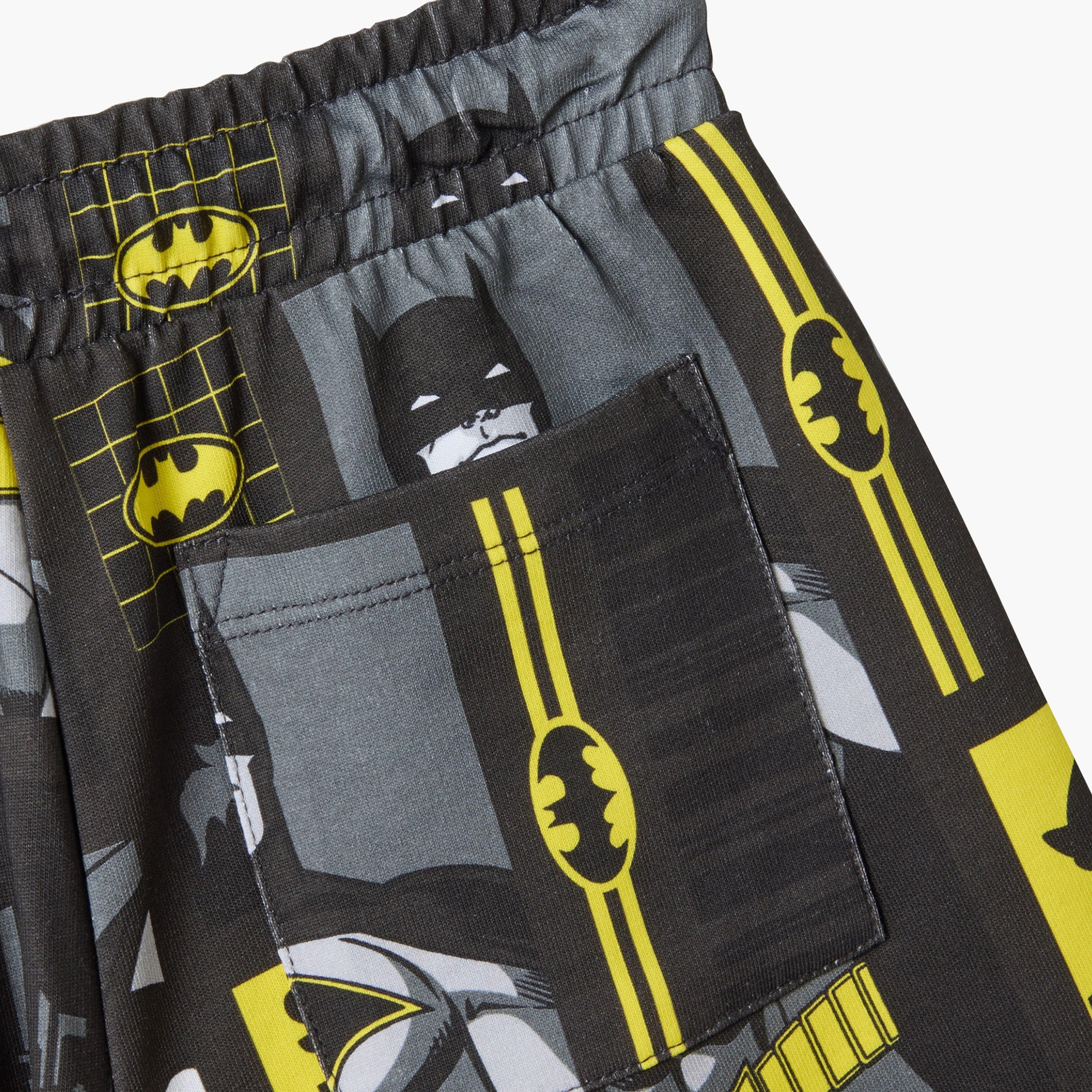 شورت قطن أوفر سايز بطبعة مع برباط وخصر مرن من أوه في إس-boys-clothing-bottoms-shorts-image-4