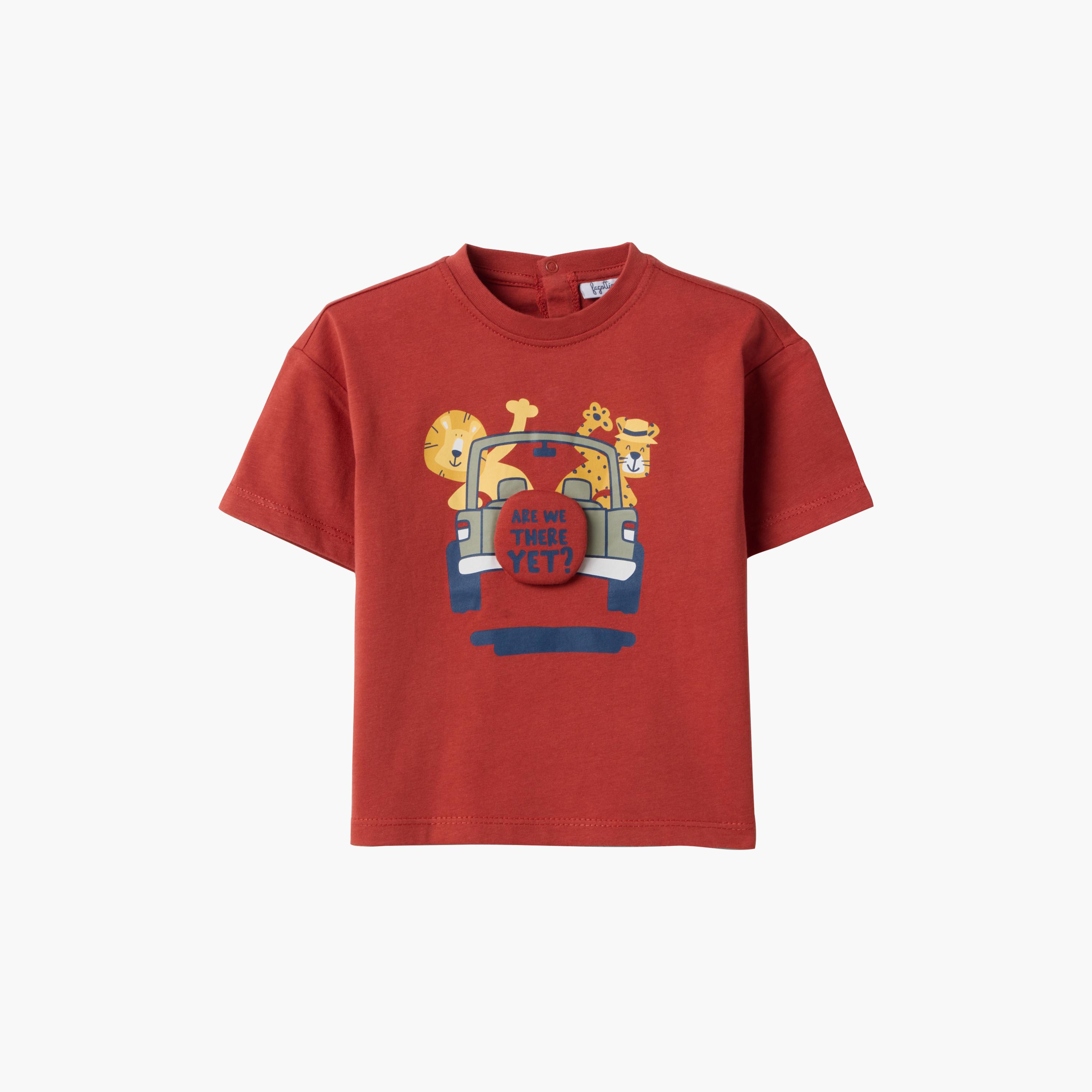 OVS Short Sleeves Lion Graphic T-Shirt-baby-boys-clothing-tshirtsandpolos-image-1