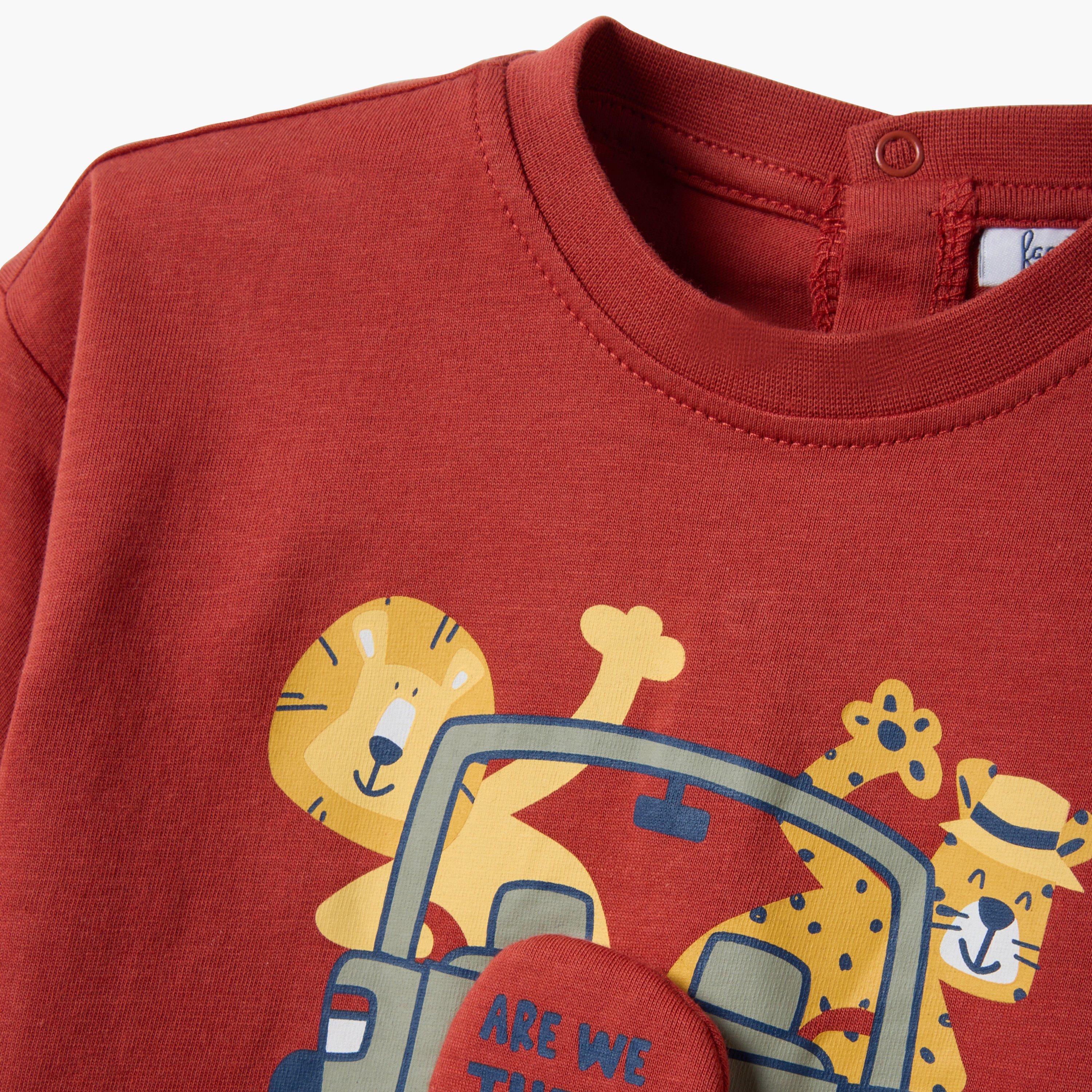 OVS Short Sleeves Lion Graphic T-Shirt-baby-boys-clothing-tshirtsandpolos-image-3
