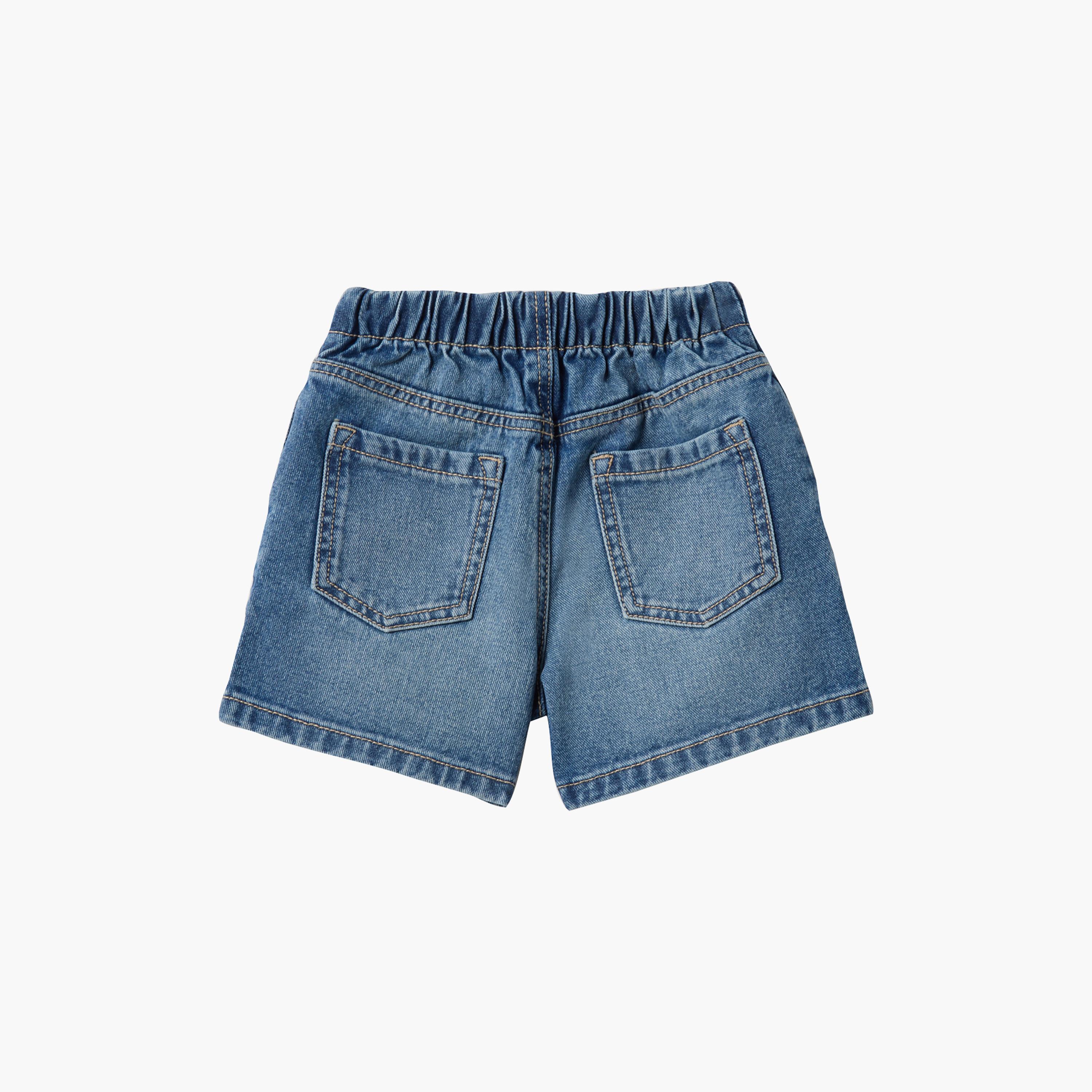 شورت جينز قطني بأزرار من أو في إس-girls-clothing-bottoms-shorts-image-2