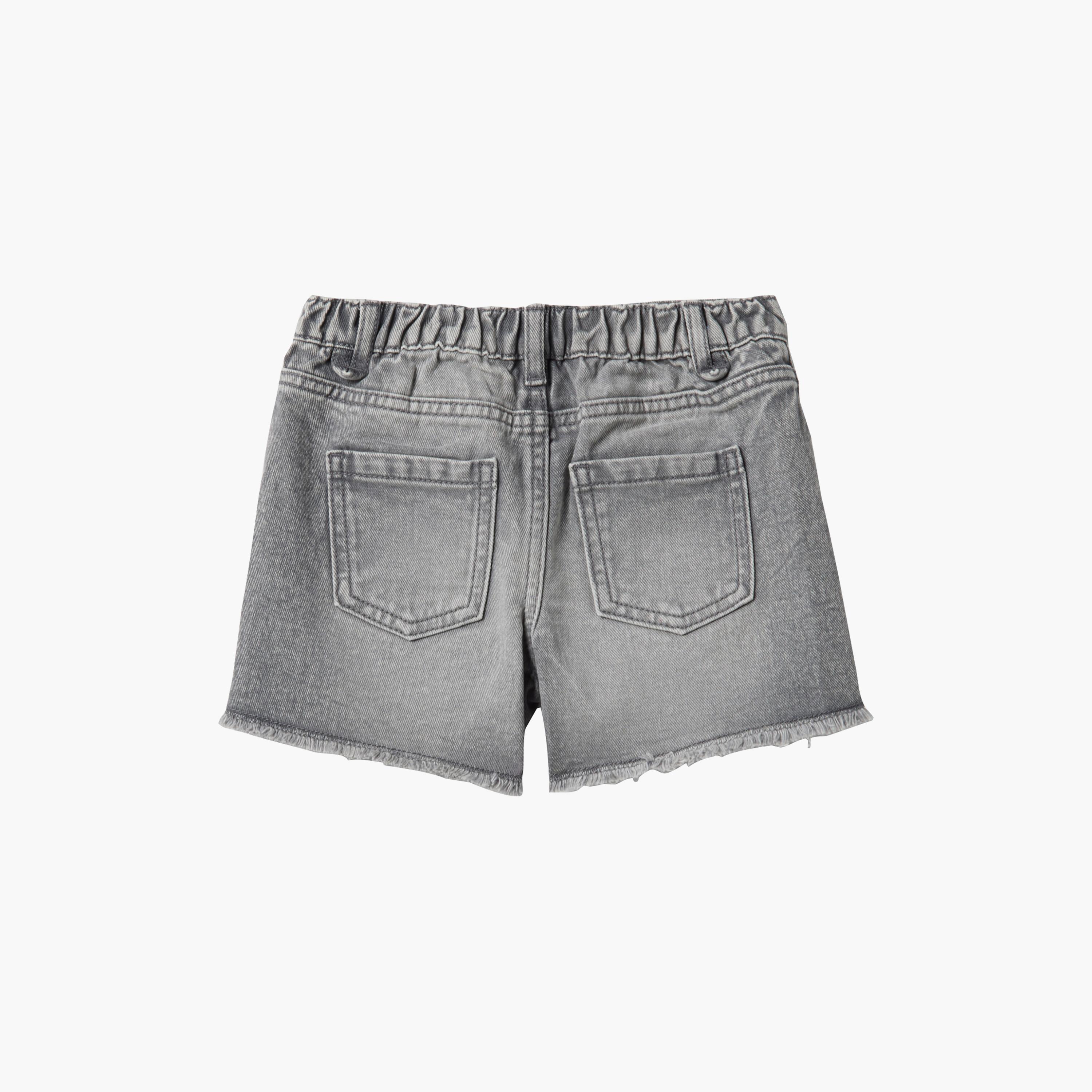 شورت جينز قطني بأزرار من أو في إس-girls-clothing-bottoms-shorts-image-2