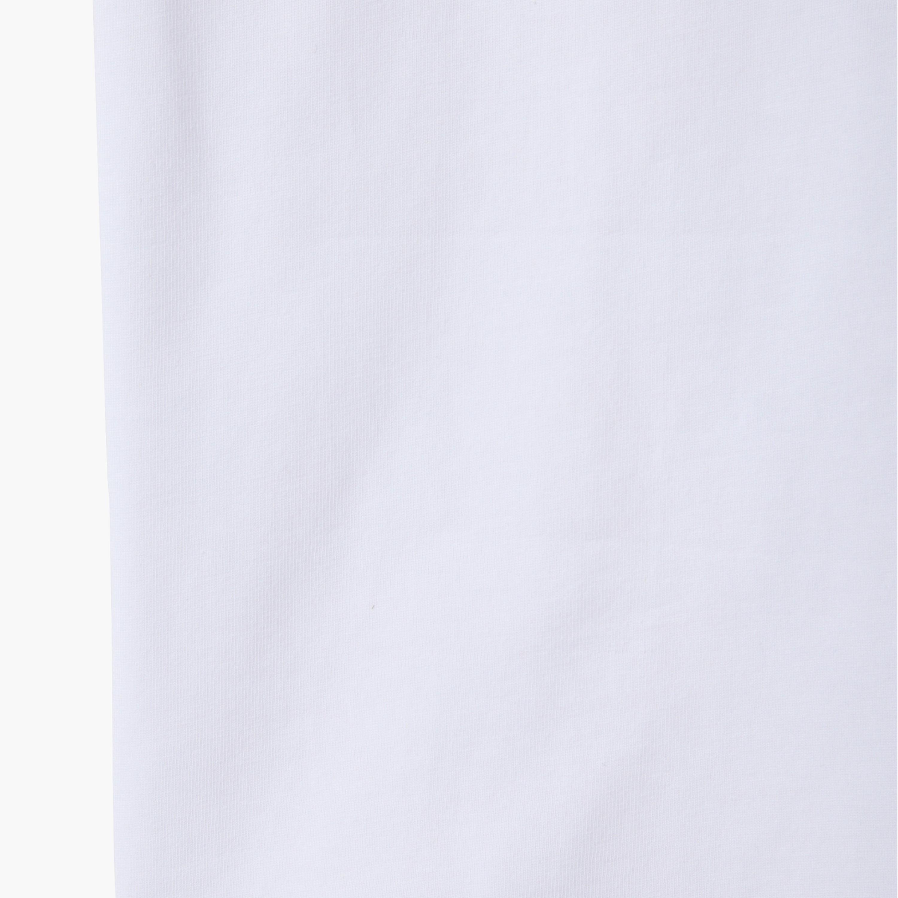 بلوزة قطن بأكمام قصيرة وثنيات (كشكشة) ومزينة بطبعة نجوم من أوه في إس-girls-clothing-blousesandshirts-image-4