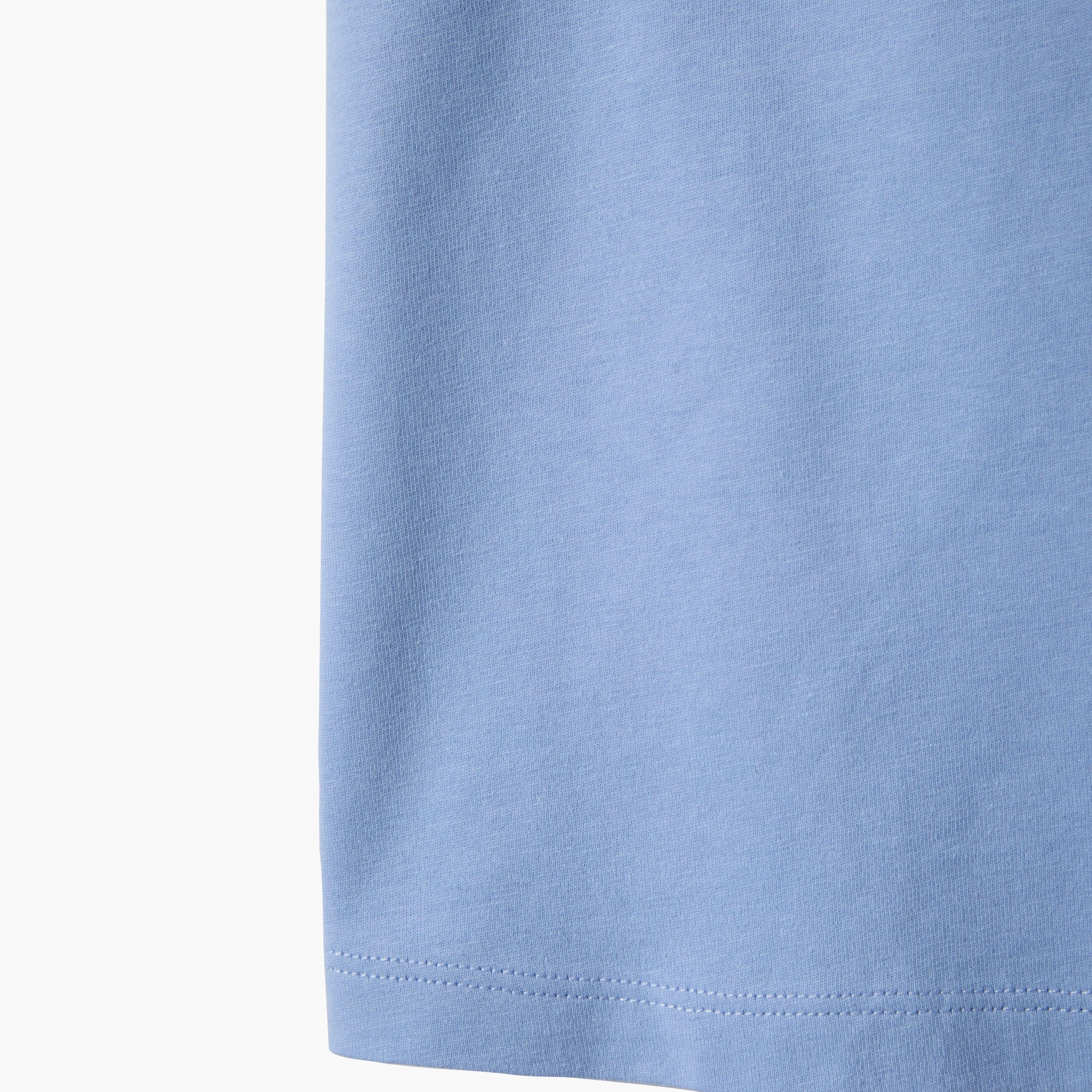 OVS Star Embellished Short Ruched Sleeves Cotton Top-girls-clothing-blousesandshirts-image-4