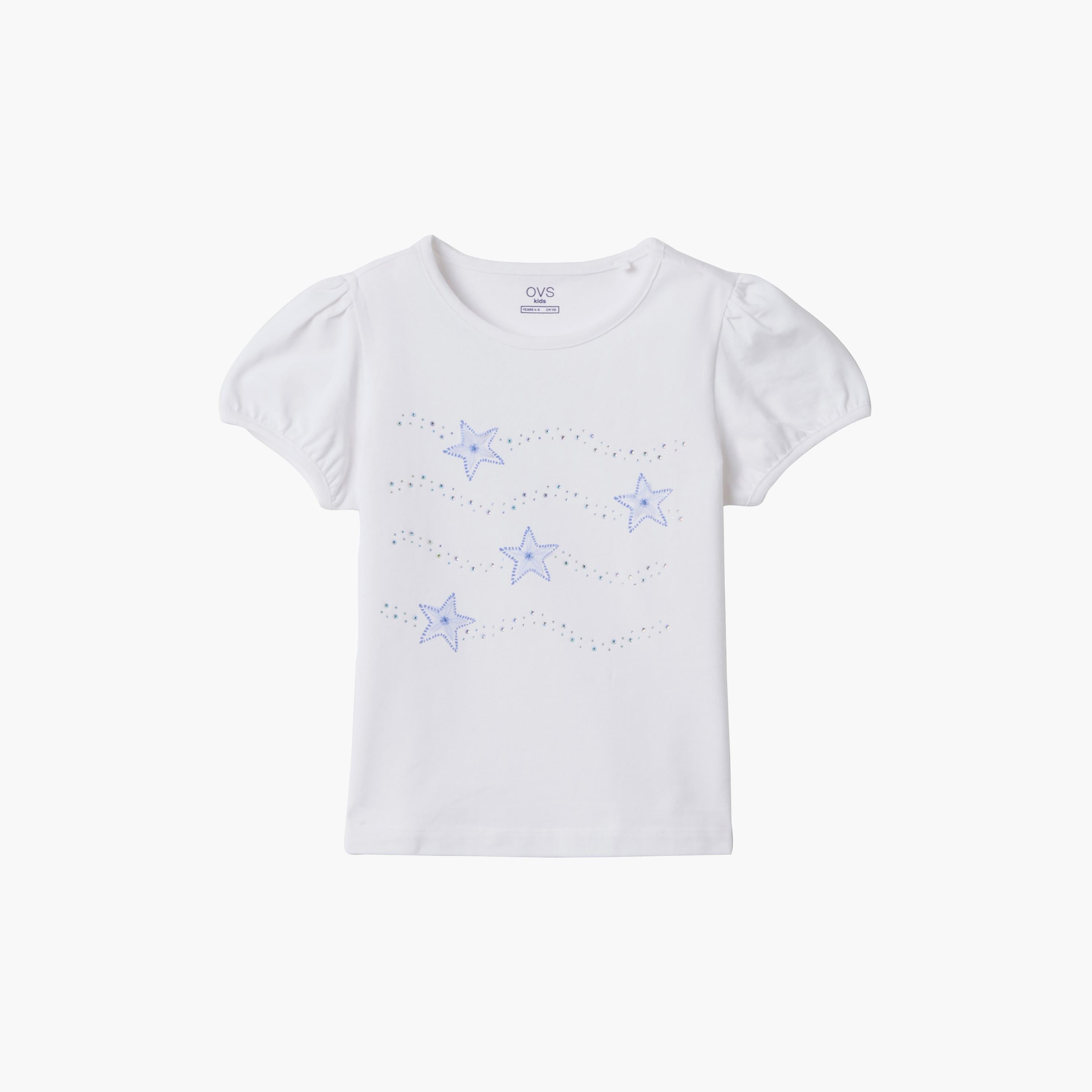 OVS Embellished Short Sleeves Top-girls-clothing-blousesandshirts-image-1