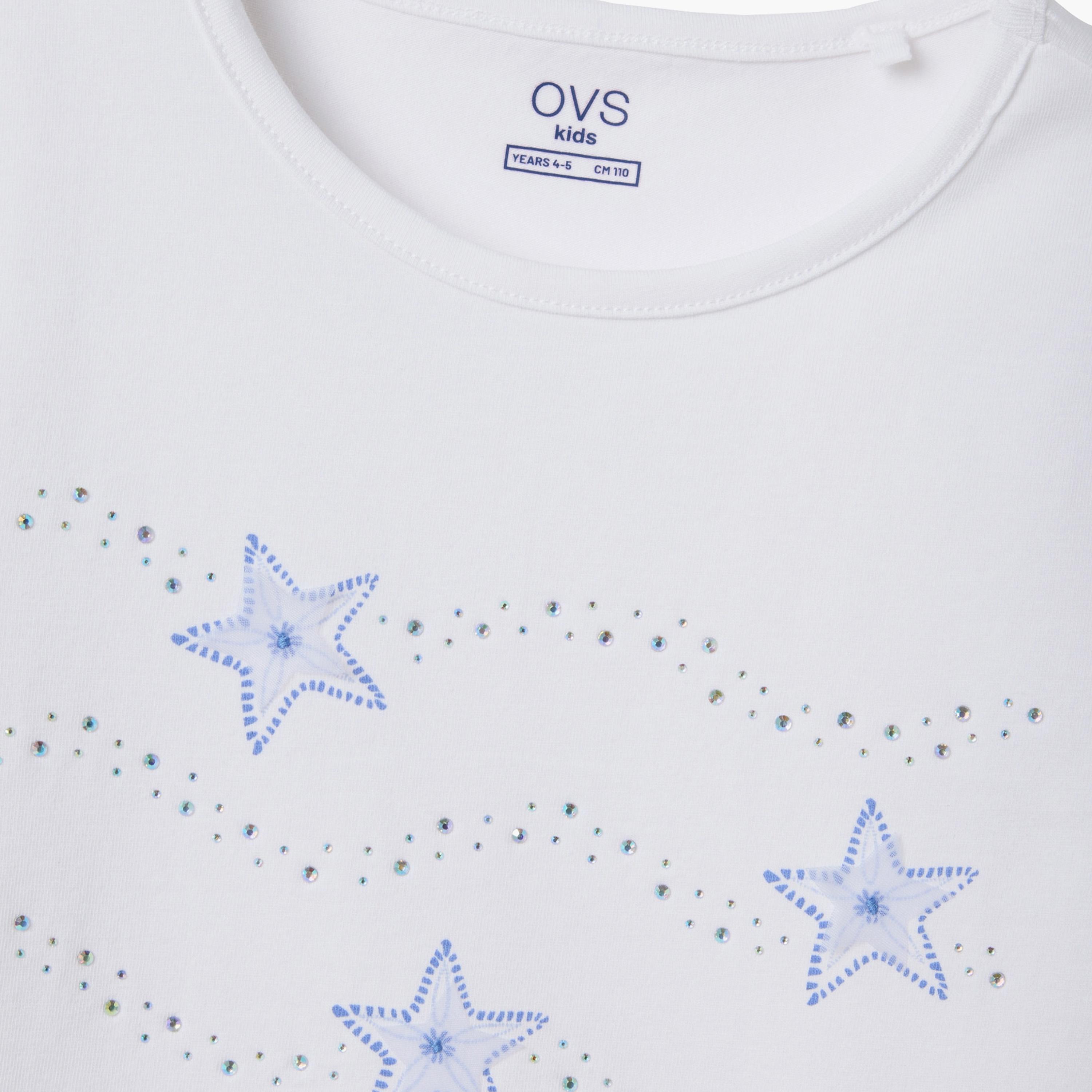 بلوزة بأكمام قصيرة وتطريز بارز من أوه في إس-girls-clothing-blousesandshirts-image-4