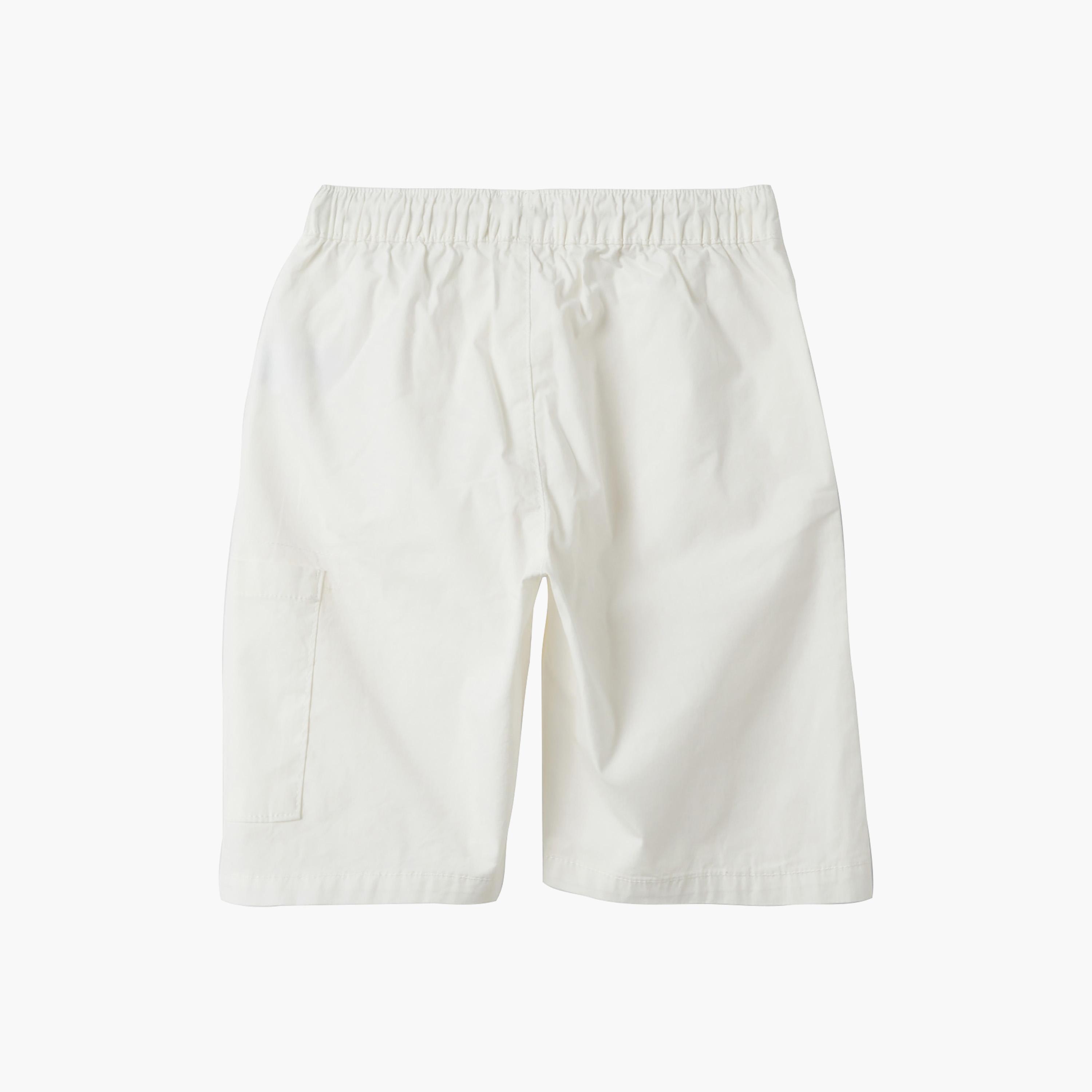 شورت قطن بلون سادة مع برباط وخصر مرن من أوه في إس-boys-clothing-bottoms-shorts-image-2