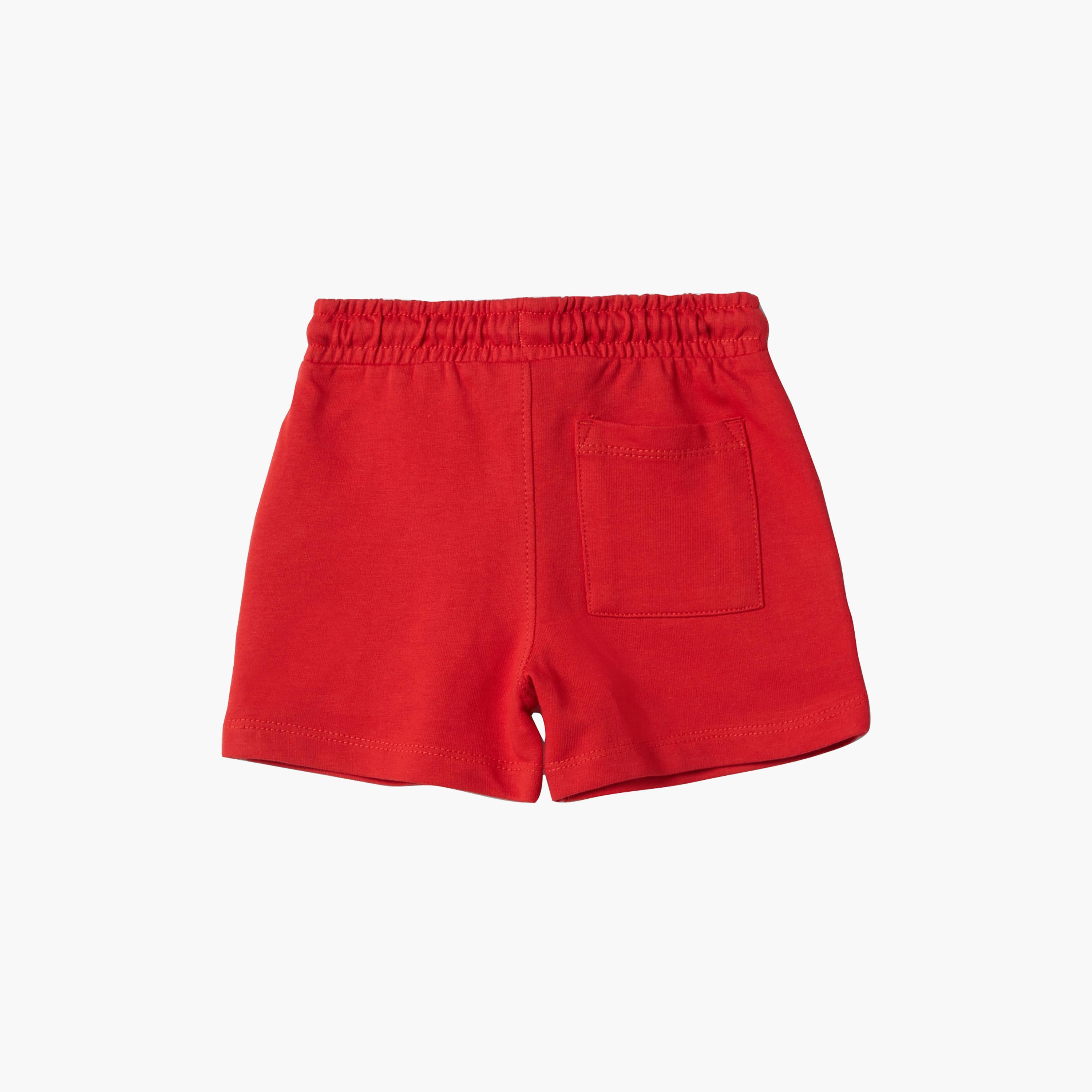 شورت قطن مع برباط وخصر مرن من أوه في إس-baby-boys-clothing-bottoms-shorts-image-2