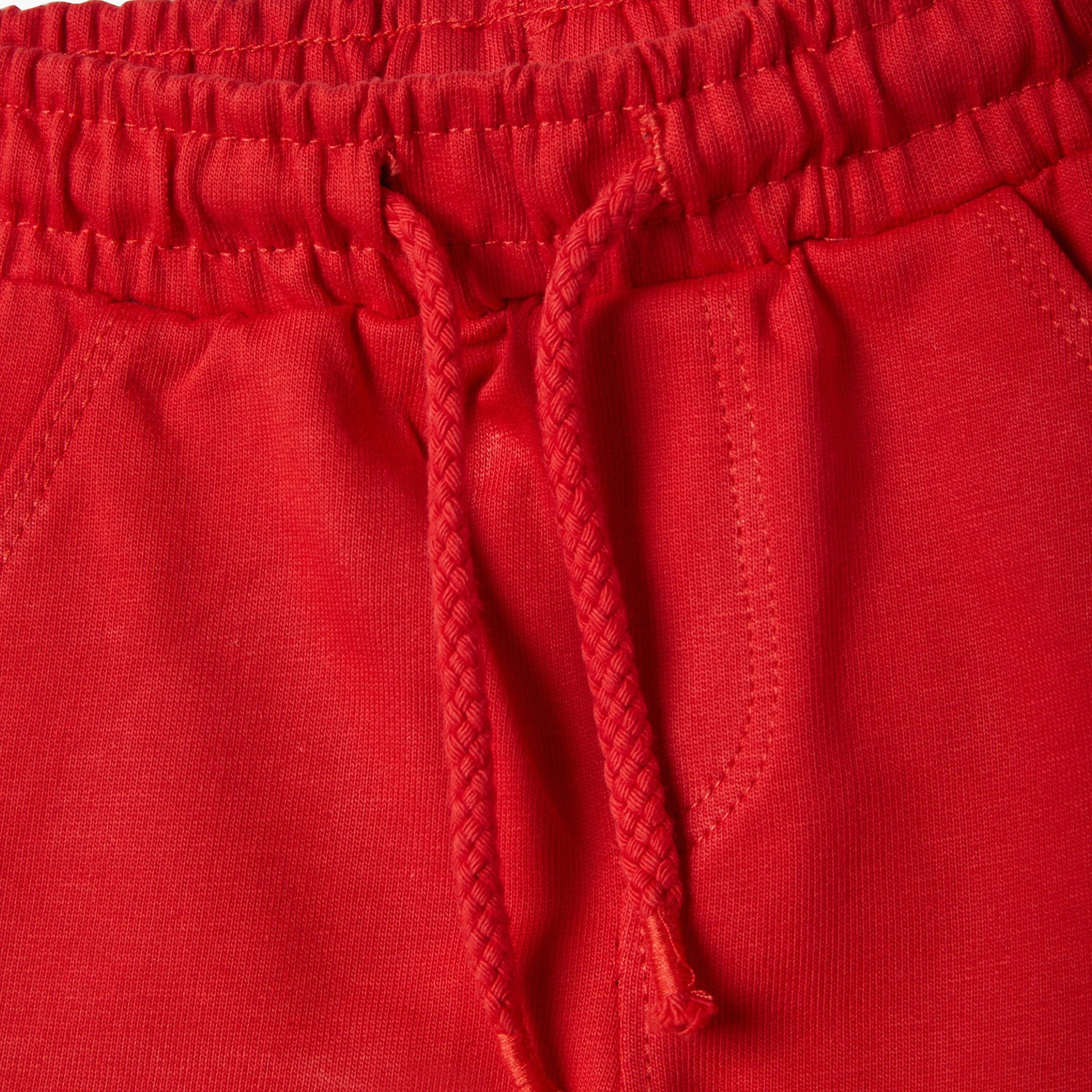 شورت قطن مع برباط وخصر مرن من أوه في إس-baby-boys-clothing-bottoms-shorts-image-3