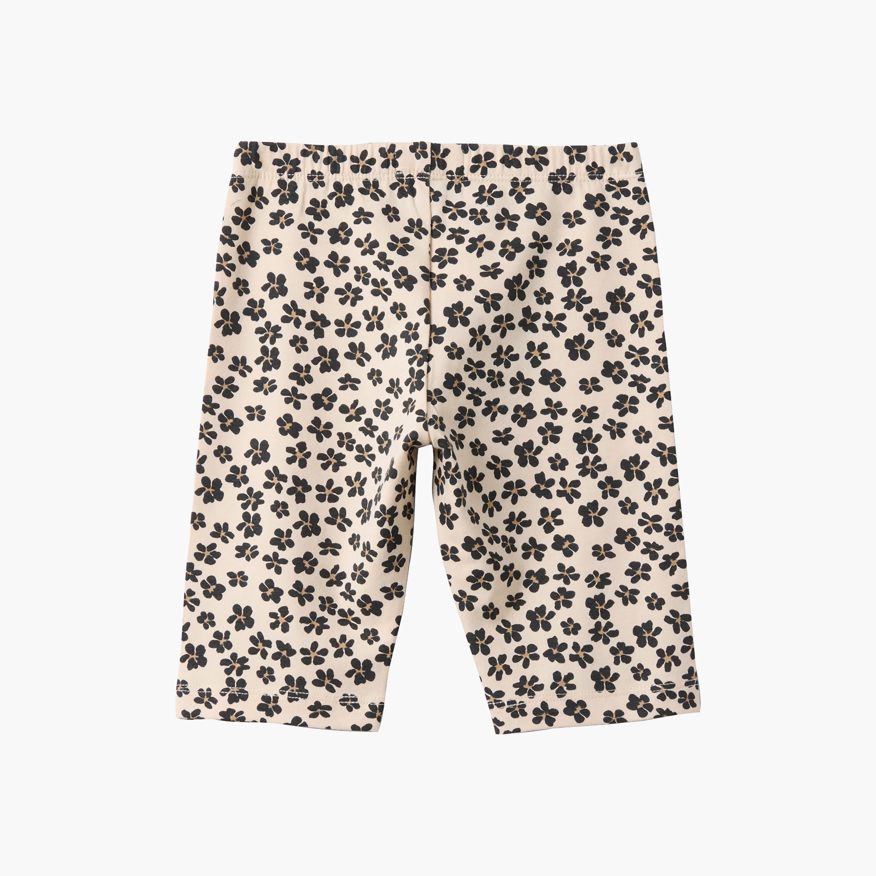 شورت قطن عضوي وطبعة زهور من أوه في إس-girls-clothing-bottoms-shorts-image-2