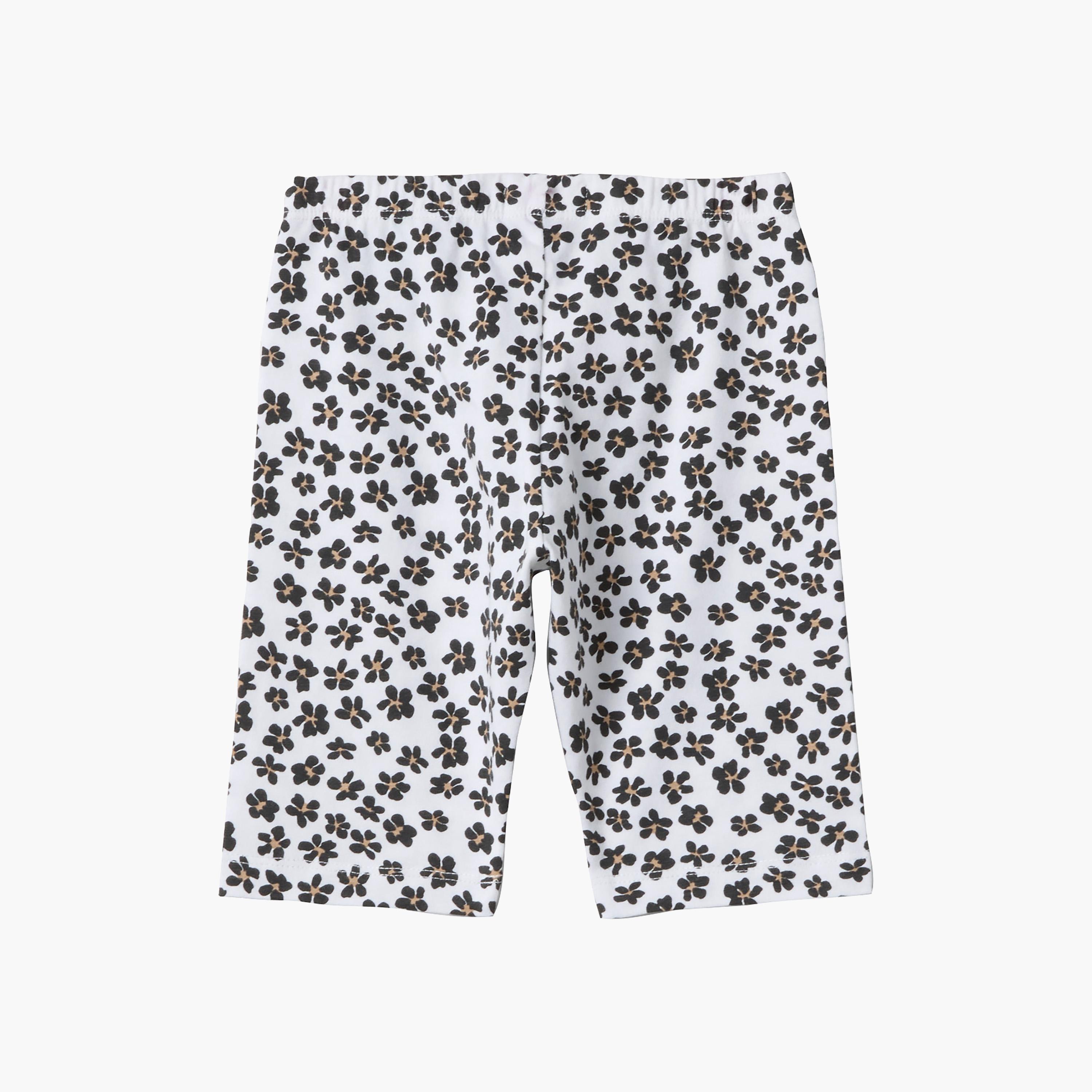 شورت قطن عضوي وطبعة زهور من أوه في إس-girls-clothing-bottoms-shorts-image-2