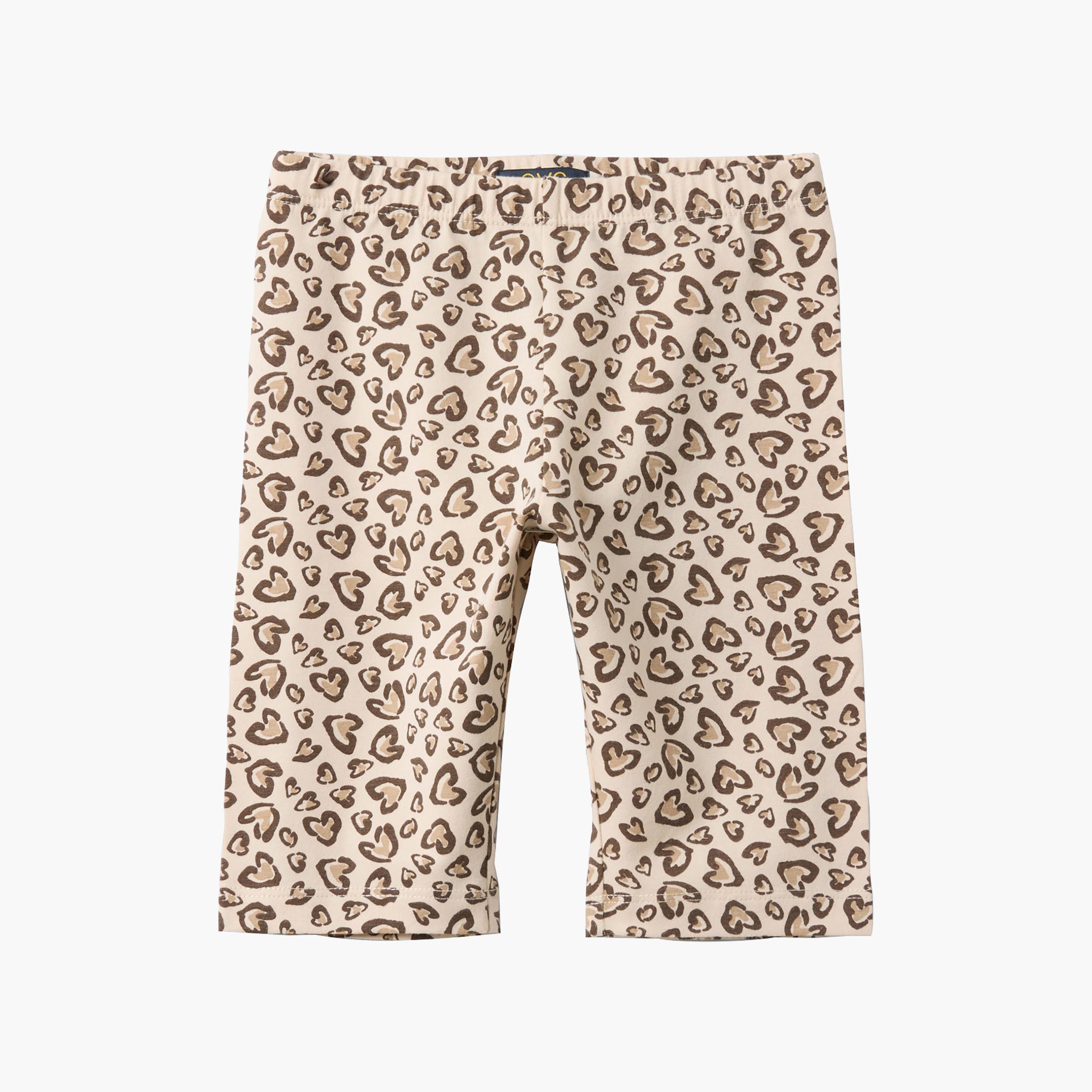 شورت سيكلينج (دراجين) ضيق بخصر مرن وطبعة قلوب من أوه في إس-girls-clothing-bottoms-shorts-image-1