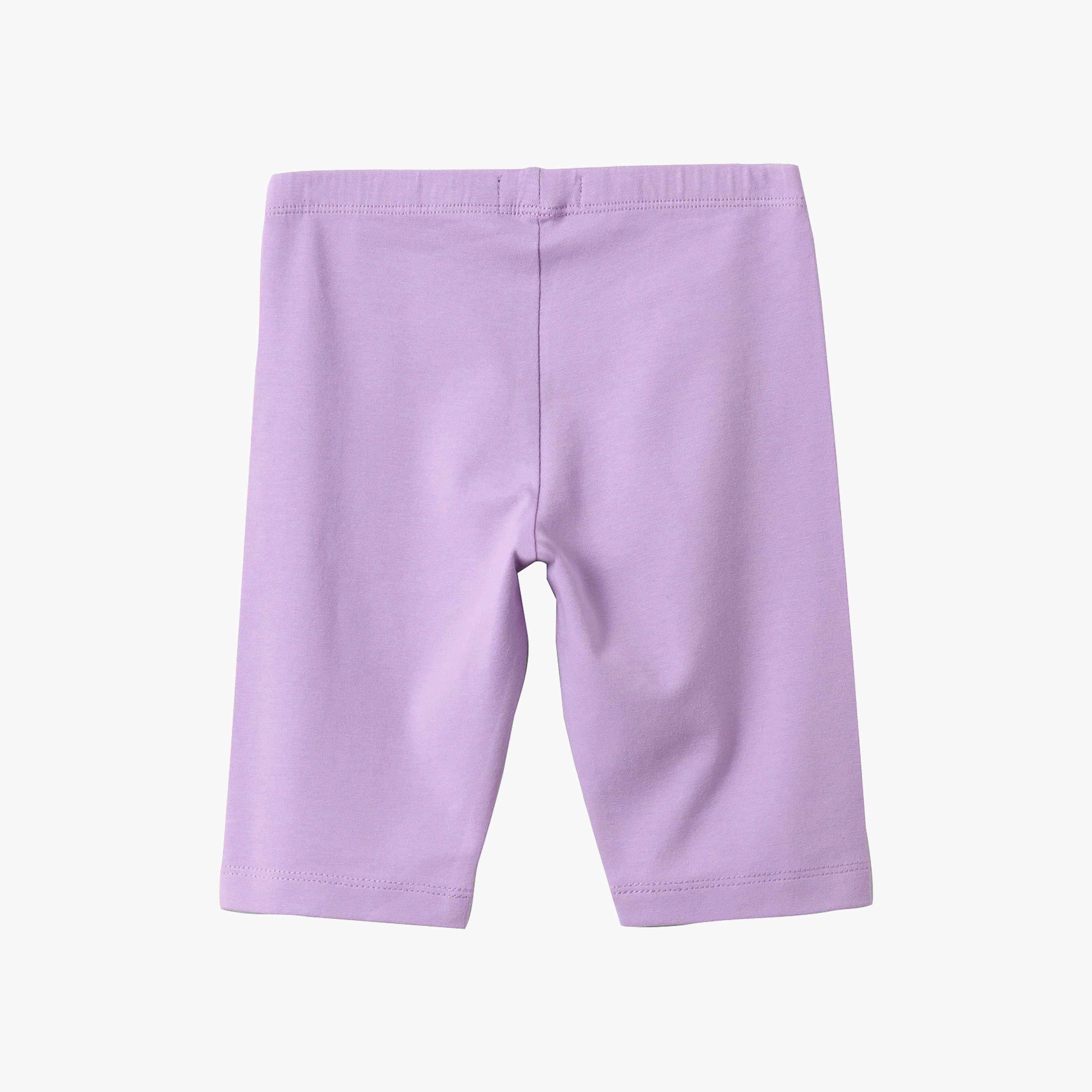 شورت قطن عضوي بلون سادة من أوه في إس-girls-clothing-bottoms-shorts-image-2