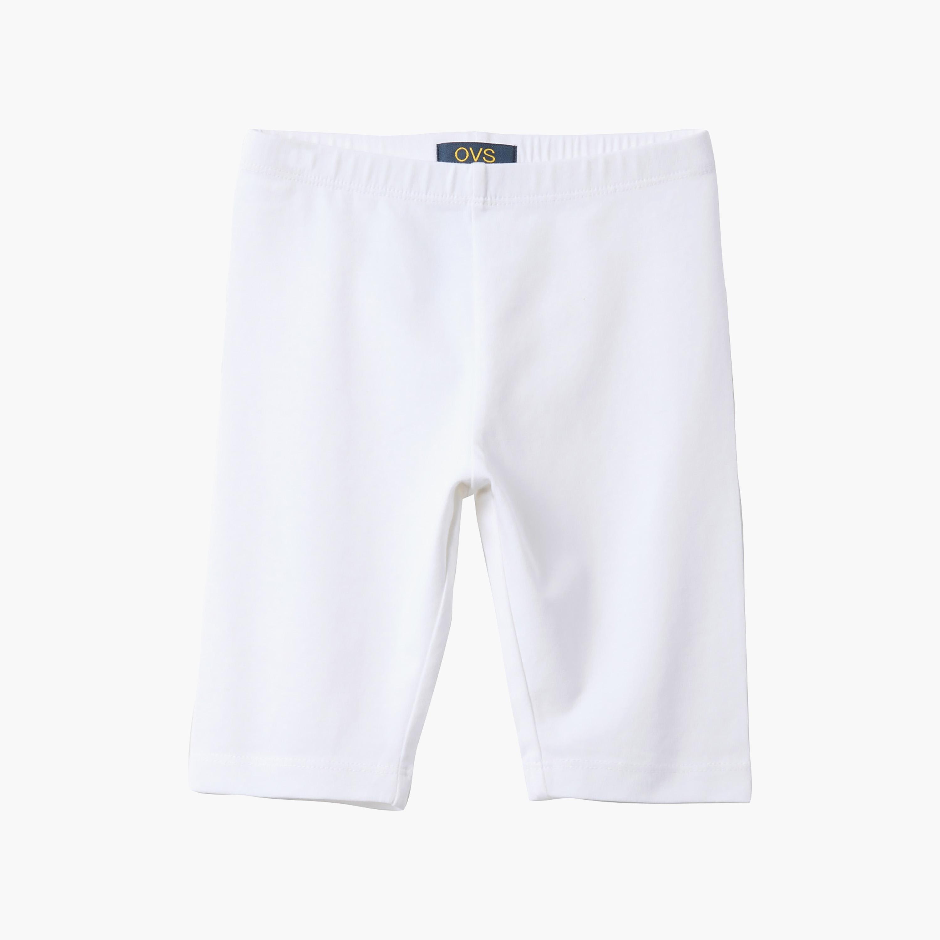 شورت قطن عضوي بلون سادة من أوه في إس-girls-clothing-bottoms-shorts-image-1