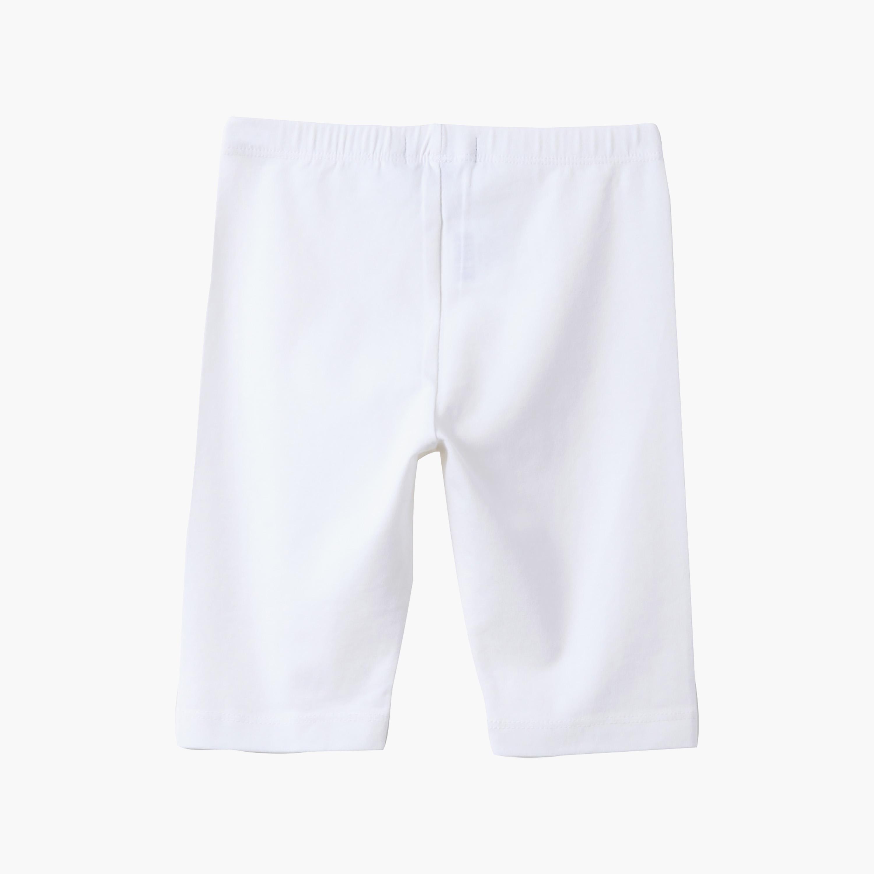 شورت قطن عضوي بلون سادة من أوه في إس-girls-clothing-bottoms-shorts-image-2