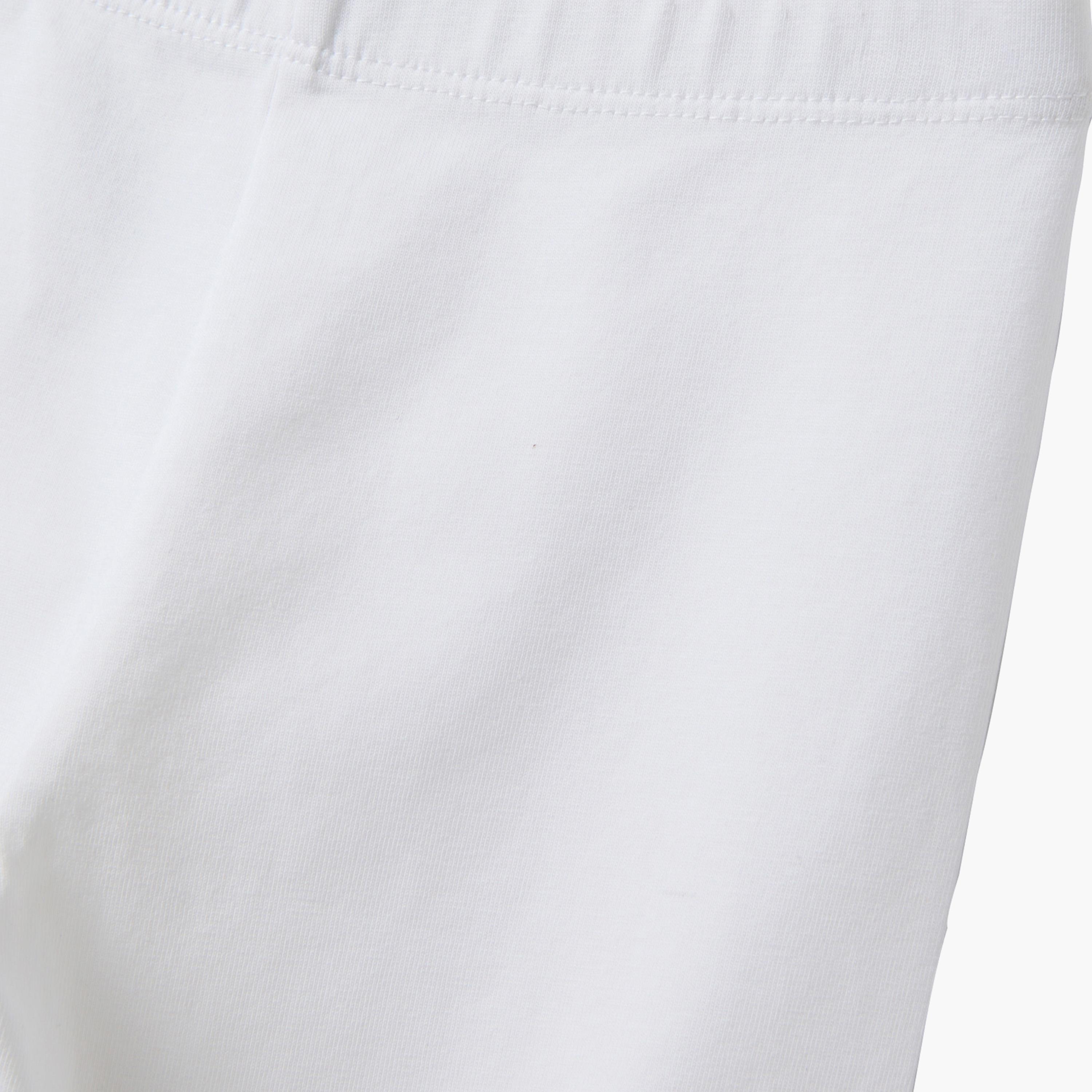 شورت قطن عضوي بلون سادة من أوه في إس-girls-clothing-bottoms-shorts-image-3