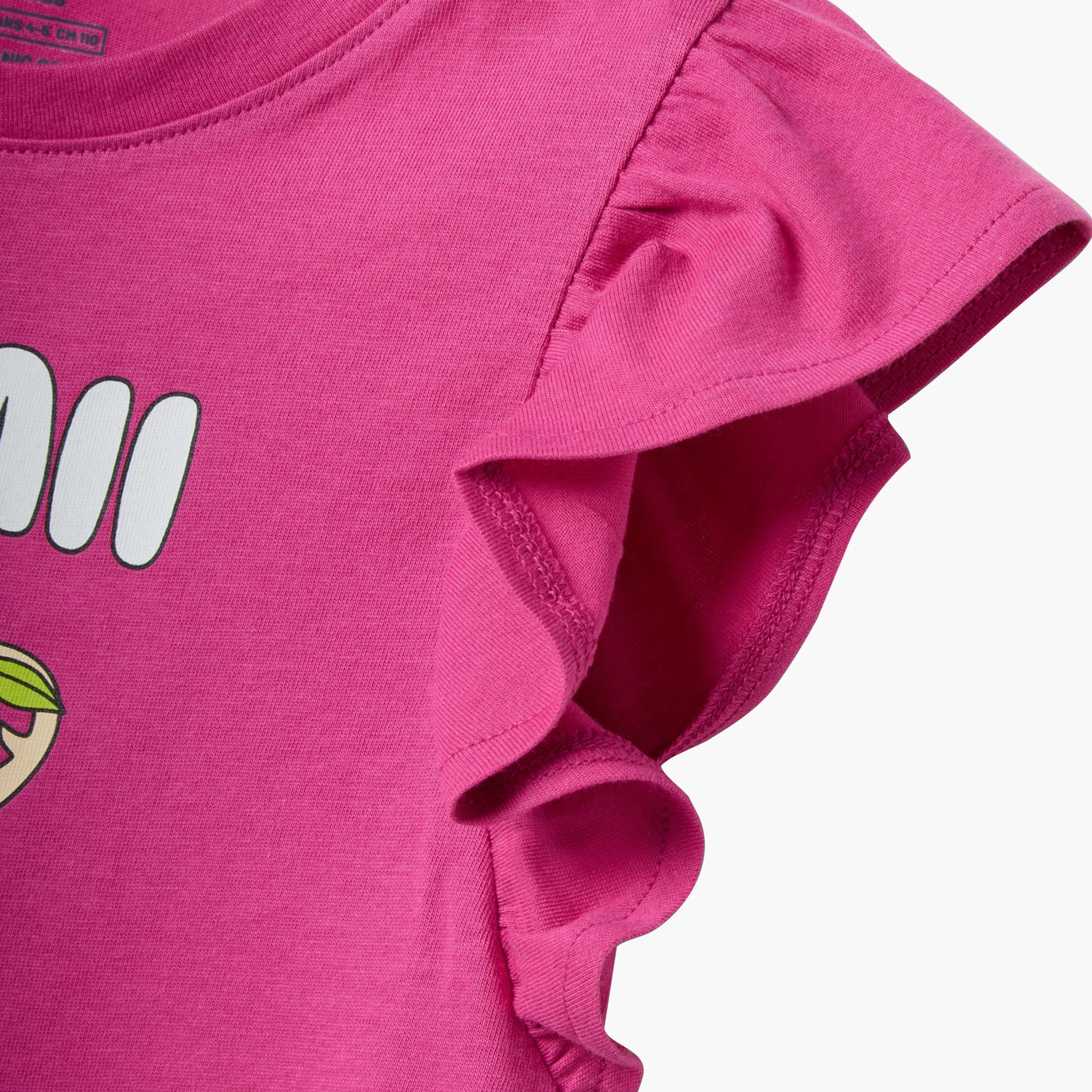 OVS Graphic Sleeveless Ruffle Shoulders Cotton Top-girls-clothing-blousesandshirts-image-4
