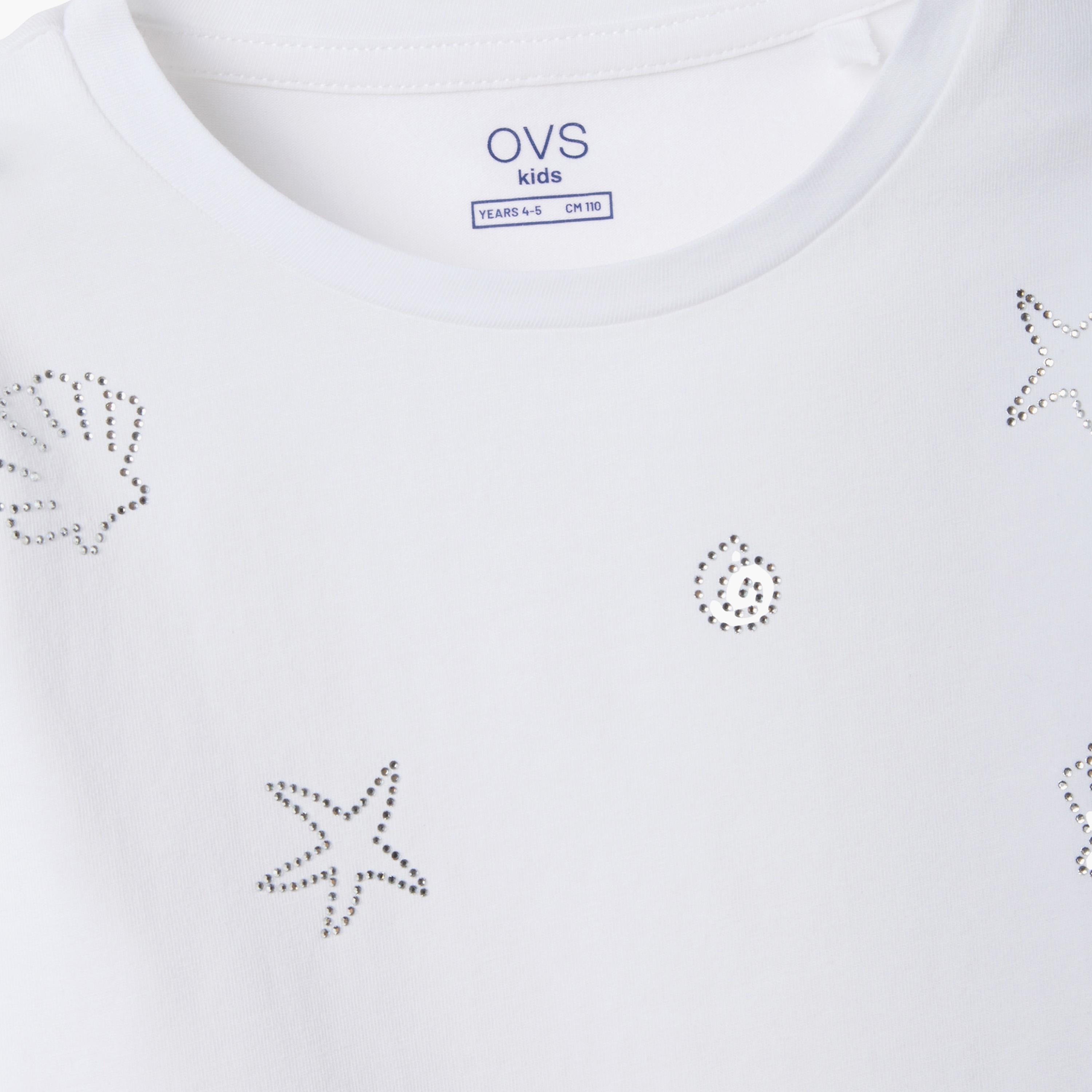بلوزة بأكمام قصيرة وتطريز بارز من أوه في إس-girls-clothing-blousesandshirts-image-4