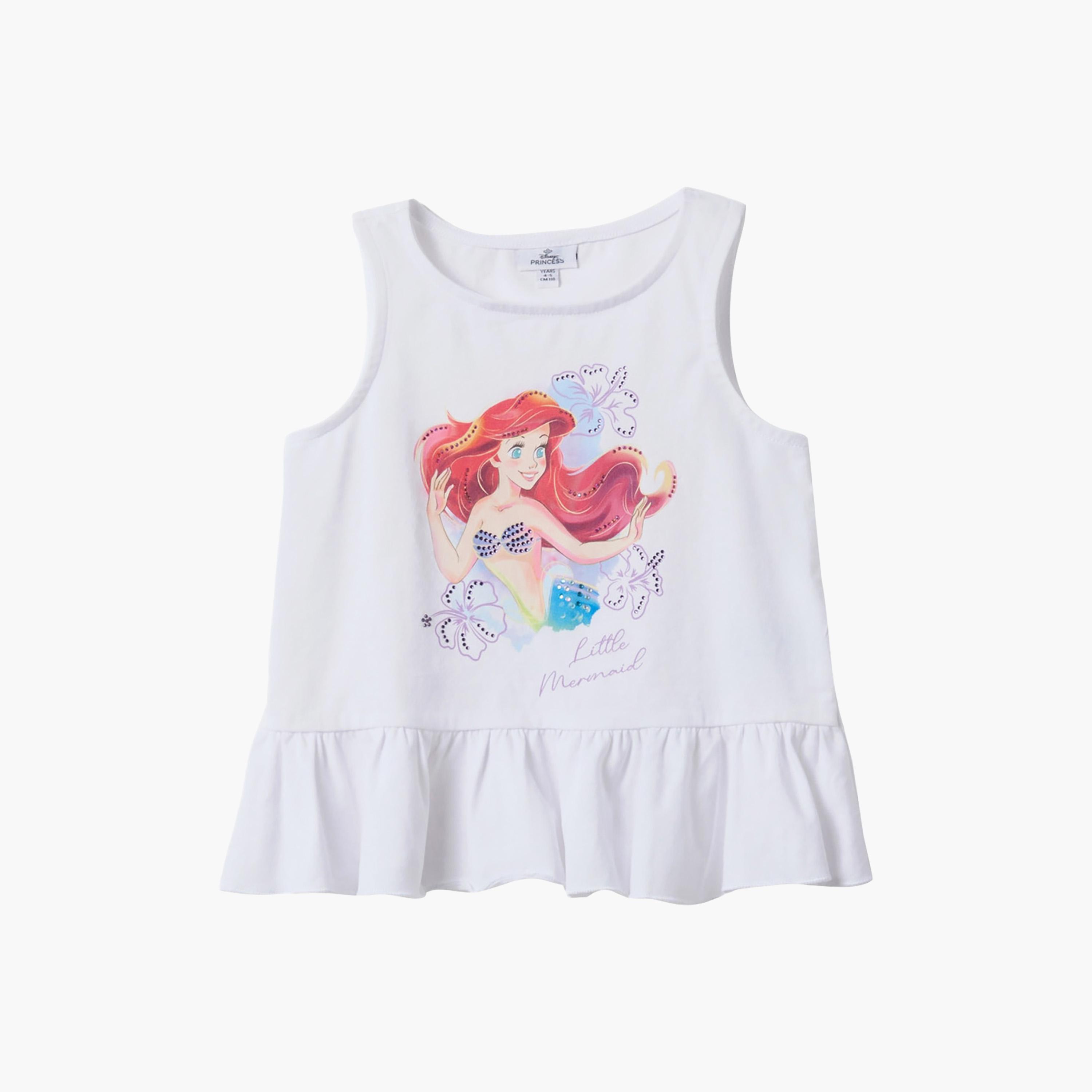 OVS Graphic Sleeveless Cotton Top & Shorts Set-girls-clothing-setsandcoords-image-3