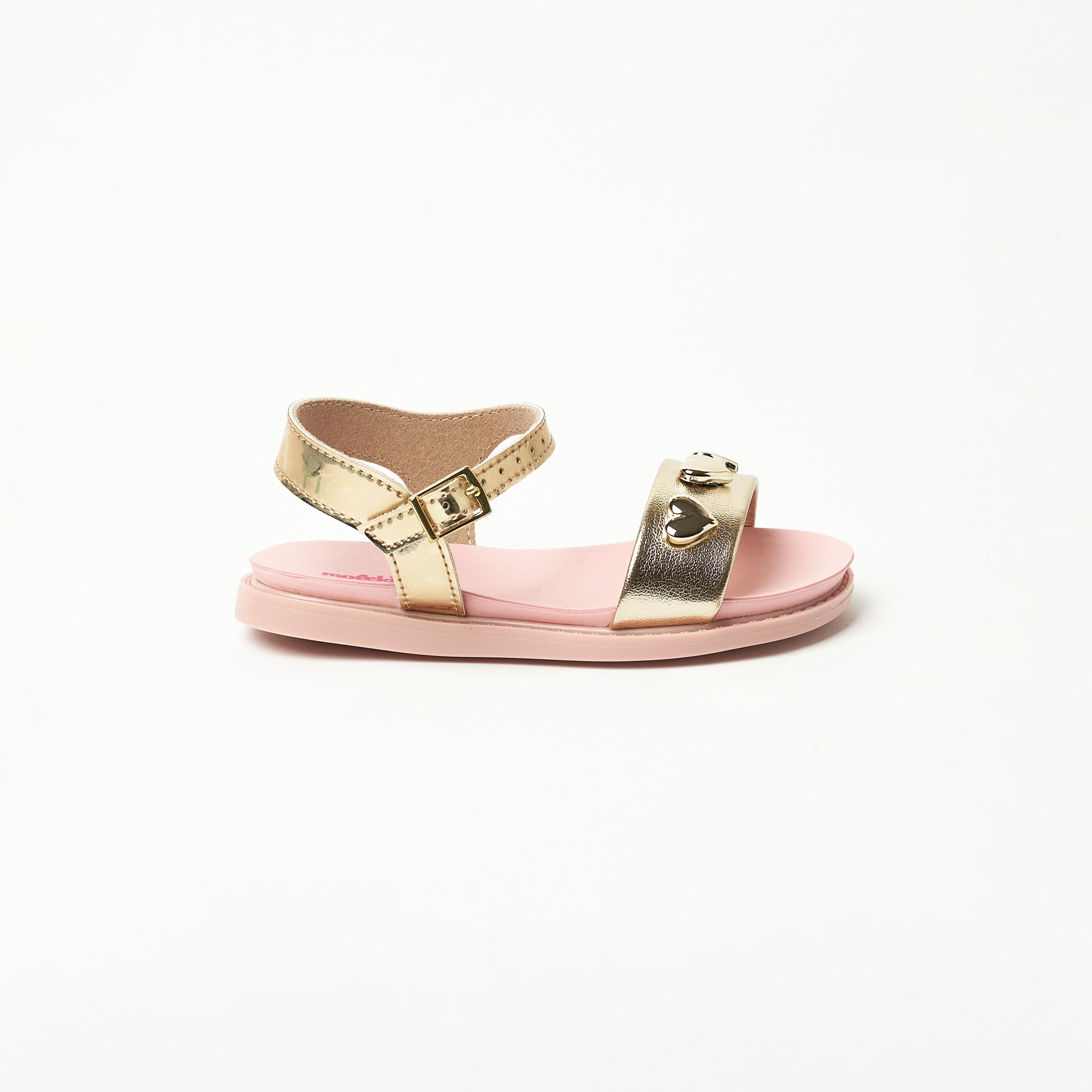 موليكينها- صندل بناتي بلمعة معدنية وأربطة | 2714-208-14862-66-girls-shoes-sandals-image-2
