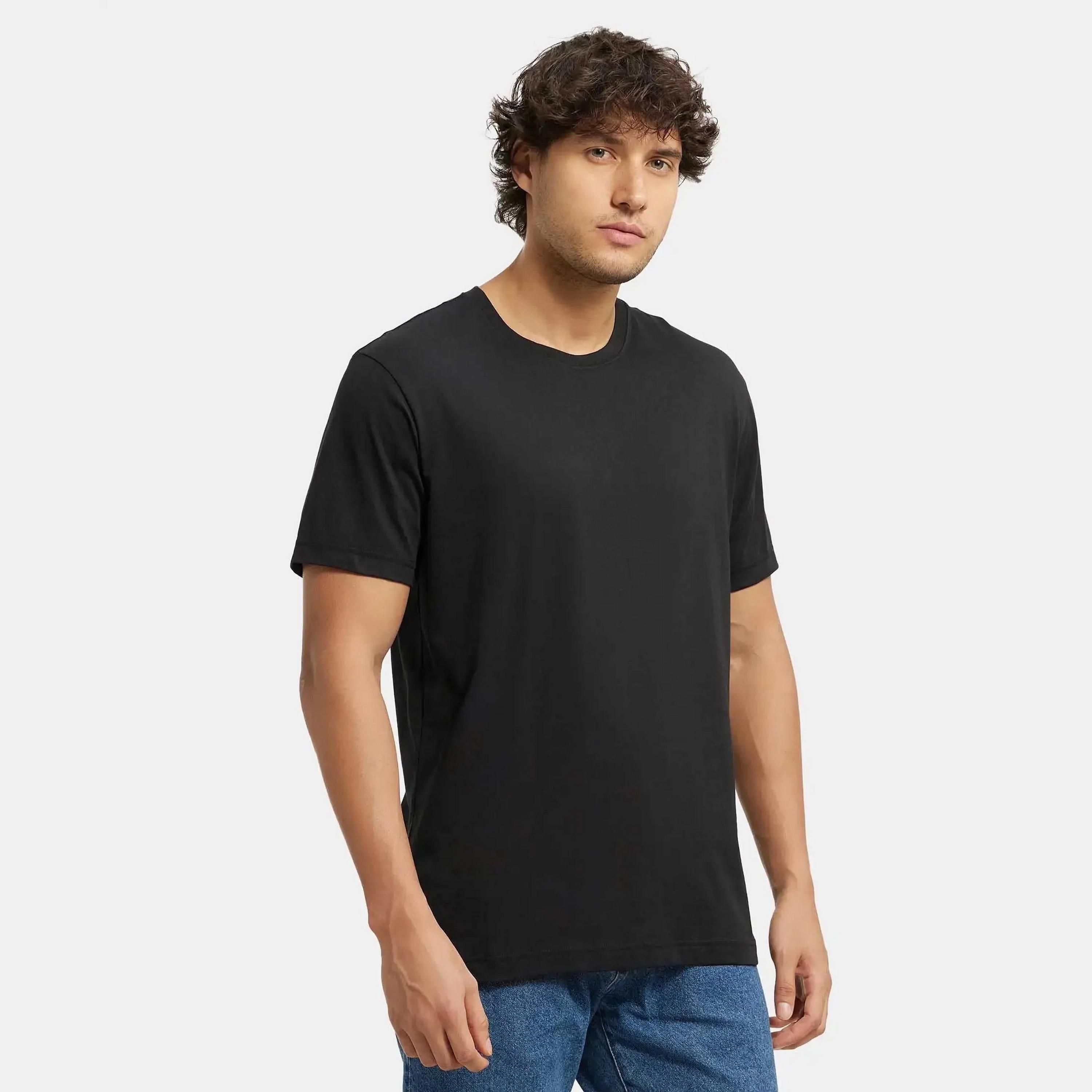 تي شيرت رجالي سادة برقبة دائرية وأكمام قصيرة من جوكي-men-clothing-tshirtsandpolos-tshirts-image-3