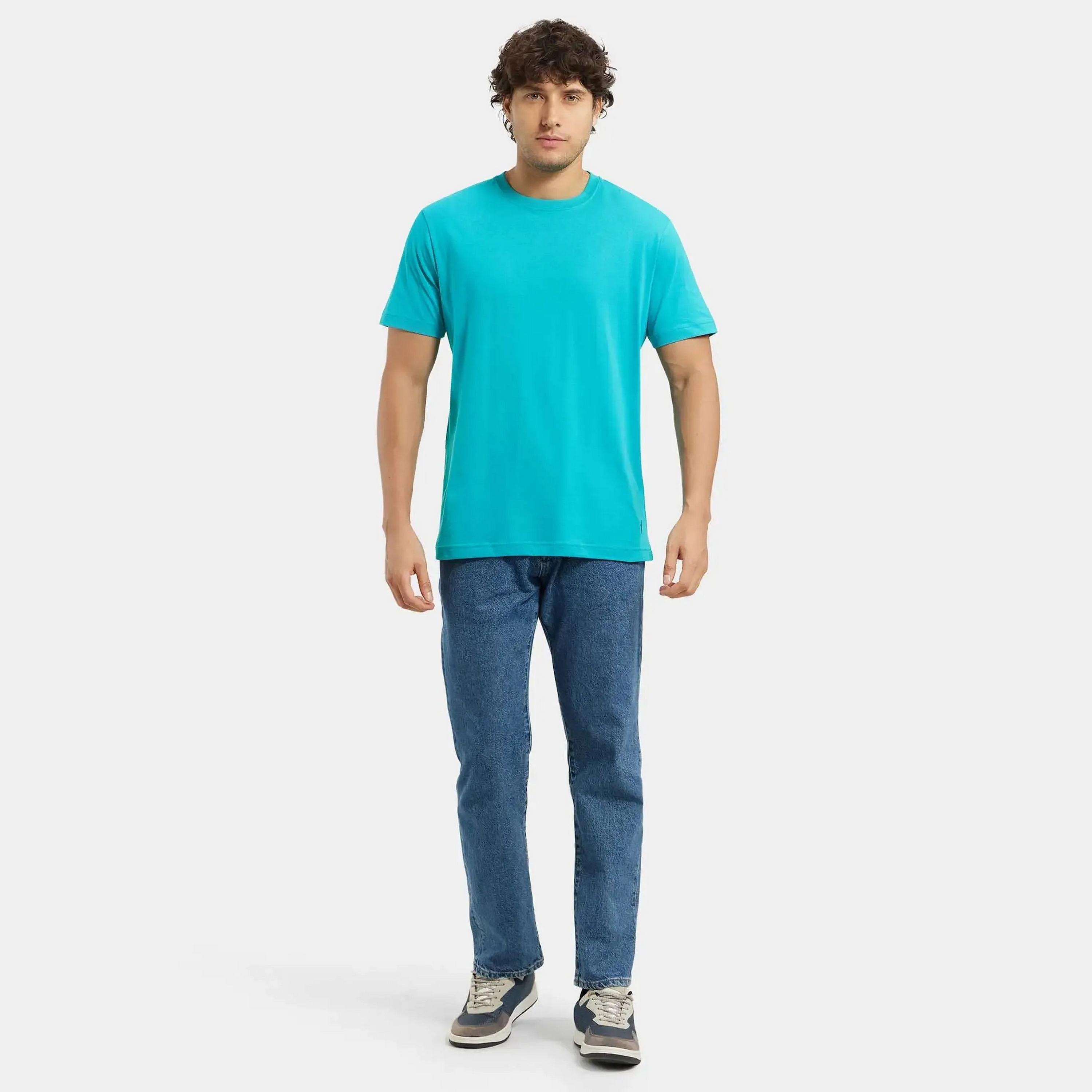 تي شيرت رجالي سادة برقبة دائرية وأكمام قصيرة من جوكي-men-clothing-tshirtsandpolos-tshirts-image-6