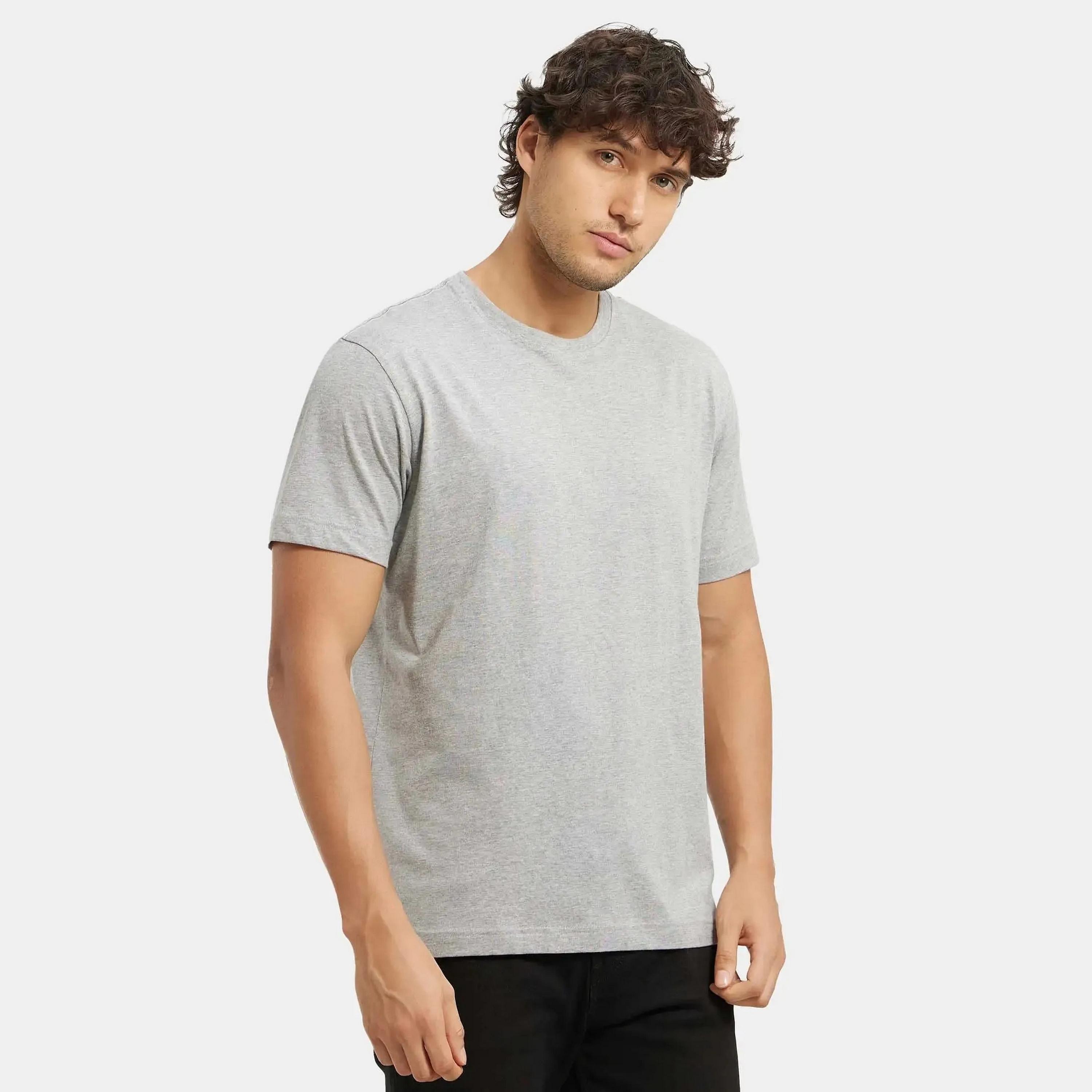 تي شيرت رجالي سادة برقبة دائرية وأكمام قصيرة من جوكي-men-clothing-tshirtsandpolos-tshirts-image-12