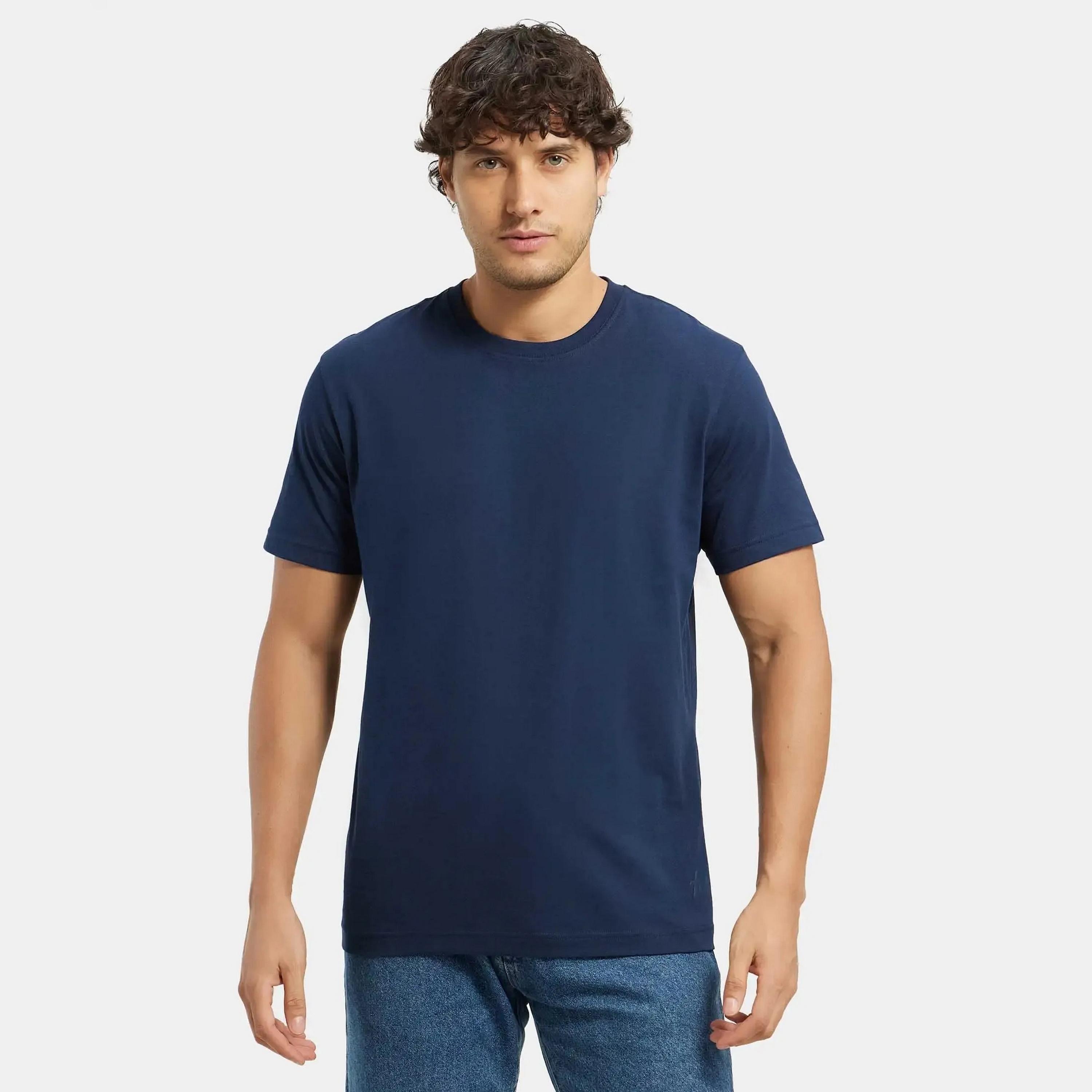 تي شيرت رجالي سادة برقبة دائرية وأكمام قصيرة من جوكي-men-clothing-tshirtsandpolos-tshirts-image-14