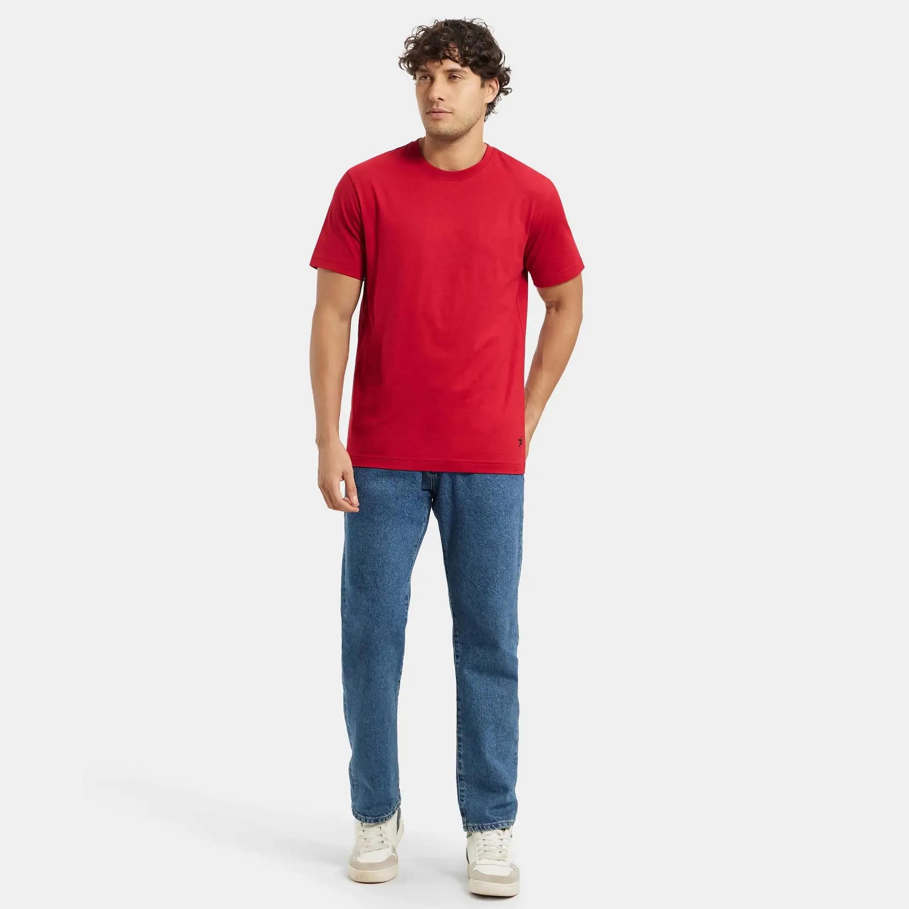 تي شيرت رجالي سادة برقبة دائرية وأكمام قصيرة من جوكي-men-clothing-tshirtsandpolos-tshirts-image-19
