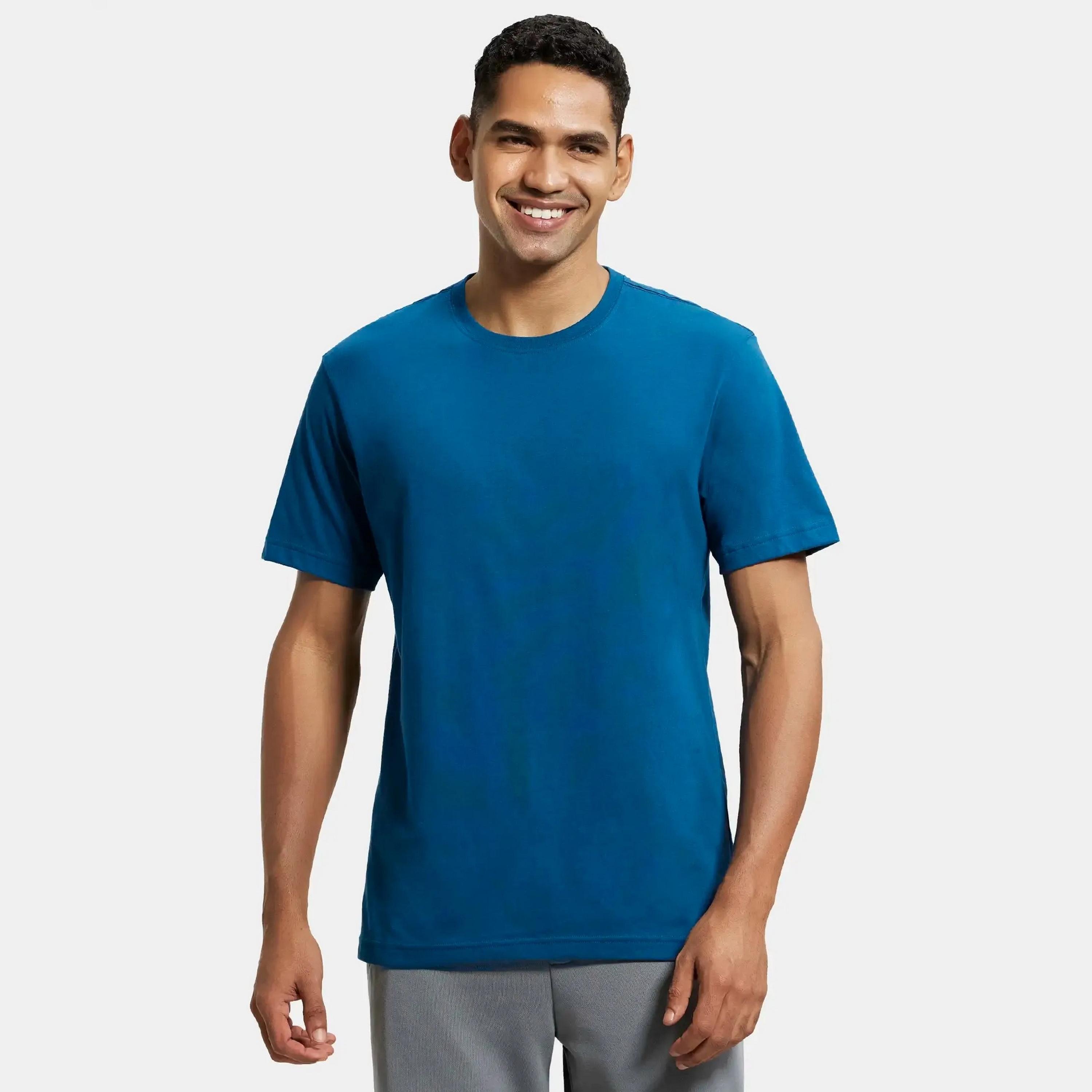 تي شيرت رجالي سادة برقبة دائرية وأكمام قصيرة من جوكي-men-clothing-tshirtsandpolos-tshirts-image-22