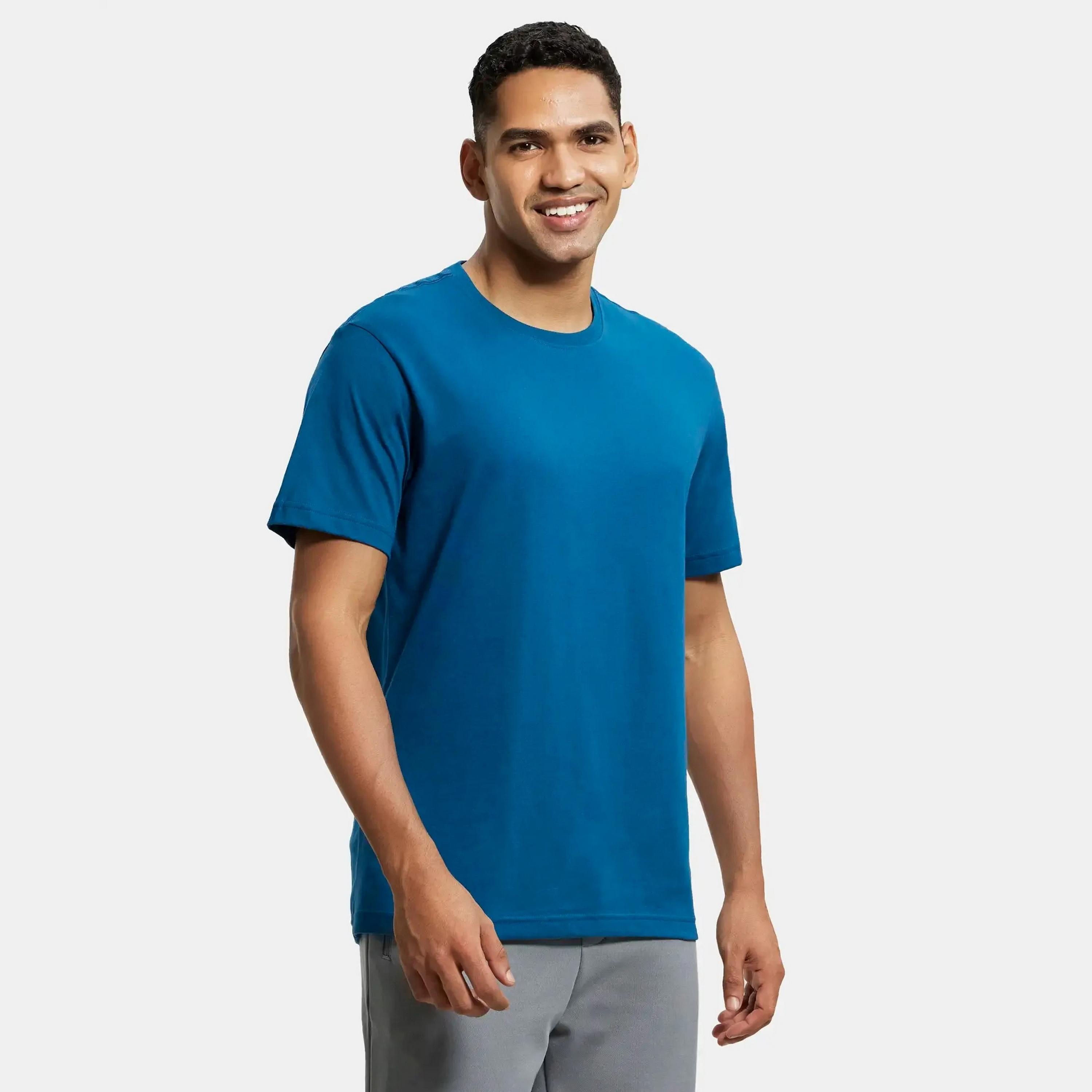 تي شيرت رجالي سادة برقبة دائرية وأكمام قصيرة من جوكي-men-clothing-tshirtsandpolos-tshirts-image-24