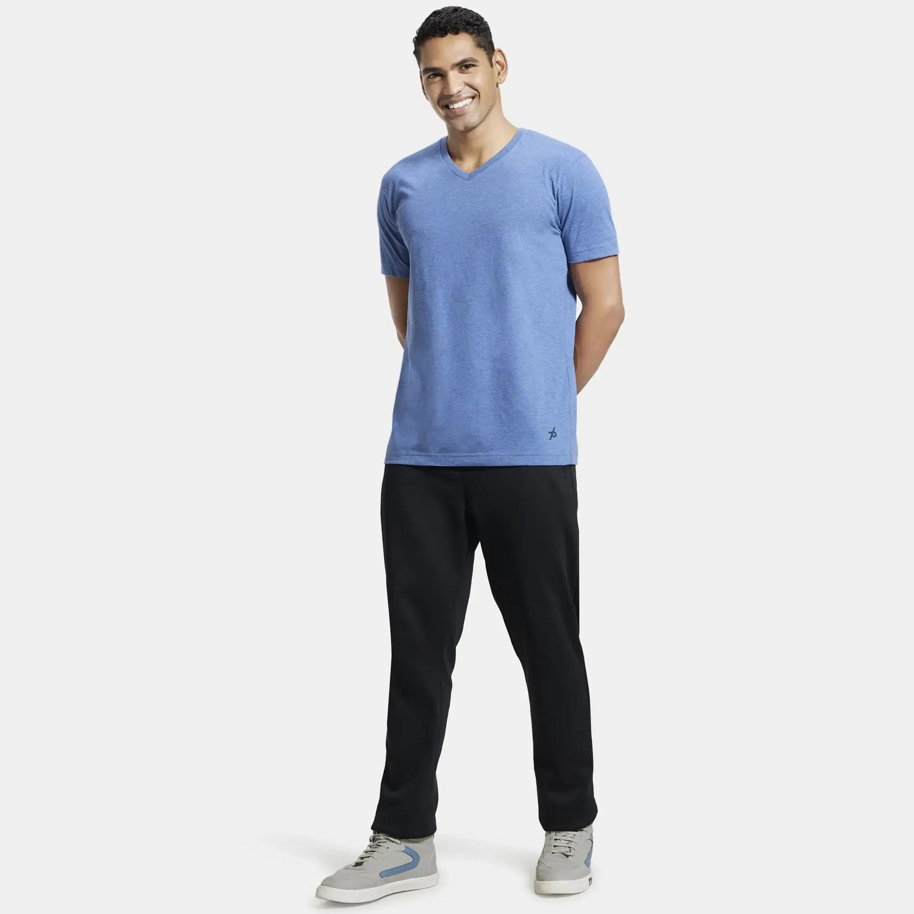 Jockey Plain V-Neck Short Sleeves Men's T-Shirt-men-clothing-tshirtsandpolos-tshirts-image-2