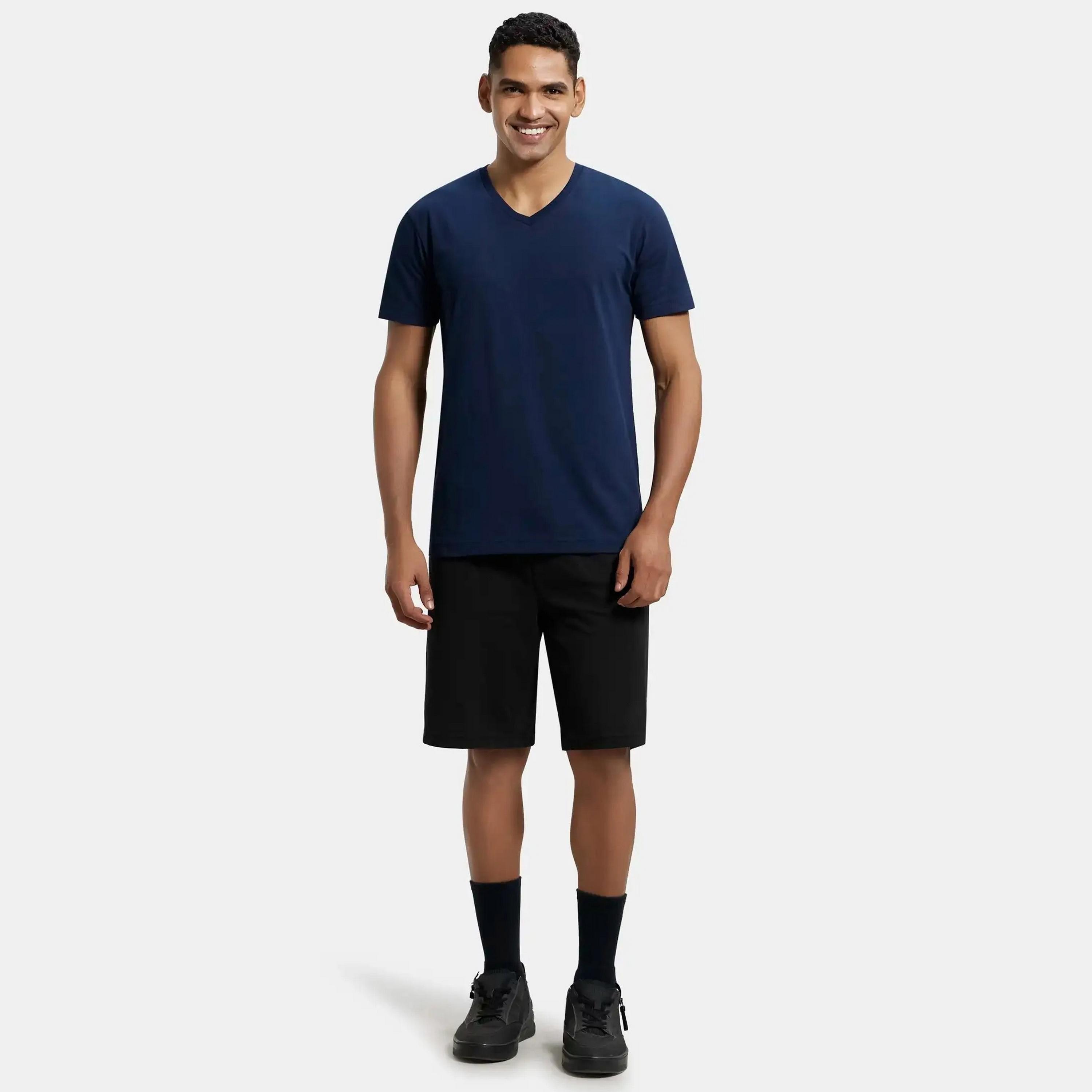 Jockey Plain V-Neck Short Sleeves Men's T-Shirt-men-clothing-tshirtsandpolos-tshirts-image-15