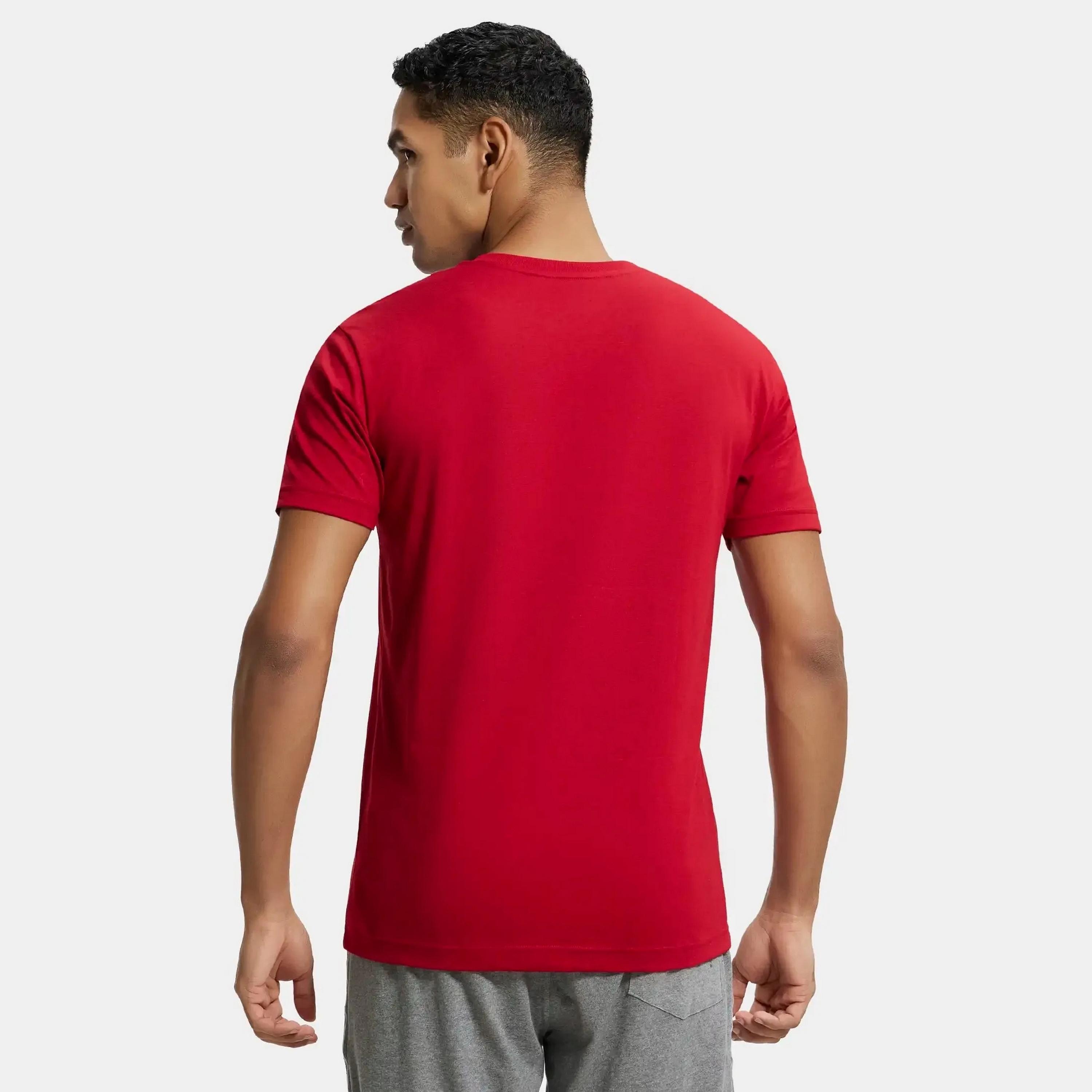 تي شيرت رجالي سادة برقبة على شكل حرف V وأكمام قصيرة من جوكي-men-clothing-tshirtsandpolos-tshirts-image-4