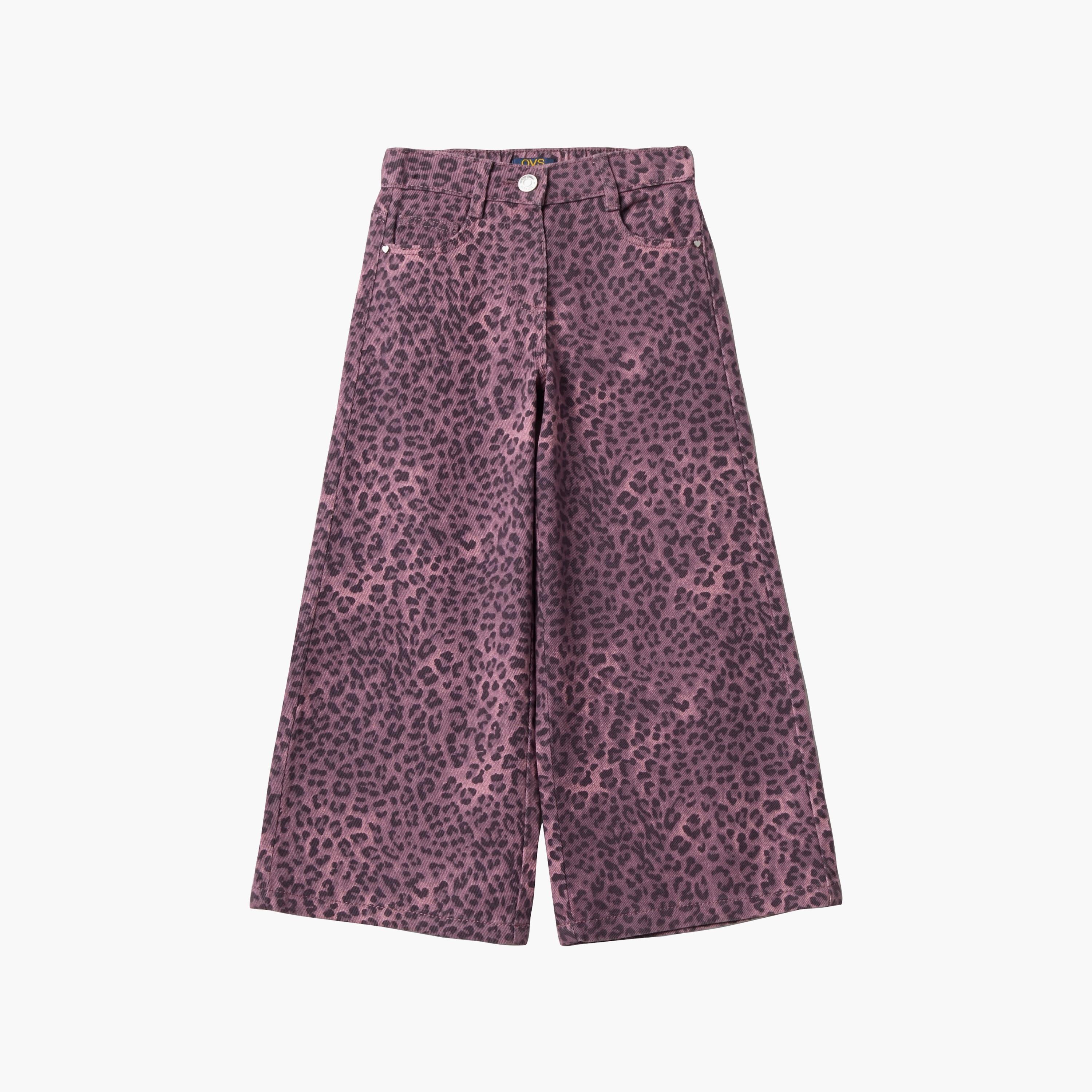 بنطال قطن بجلعة واسعة وطبعة نقشة الحيوانات من أو في إس-girls-clothing-bottoms-trousers-image-3