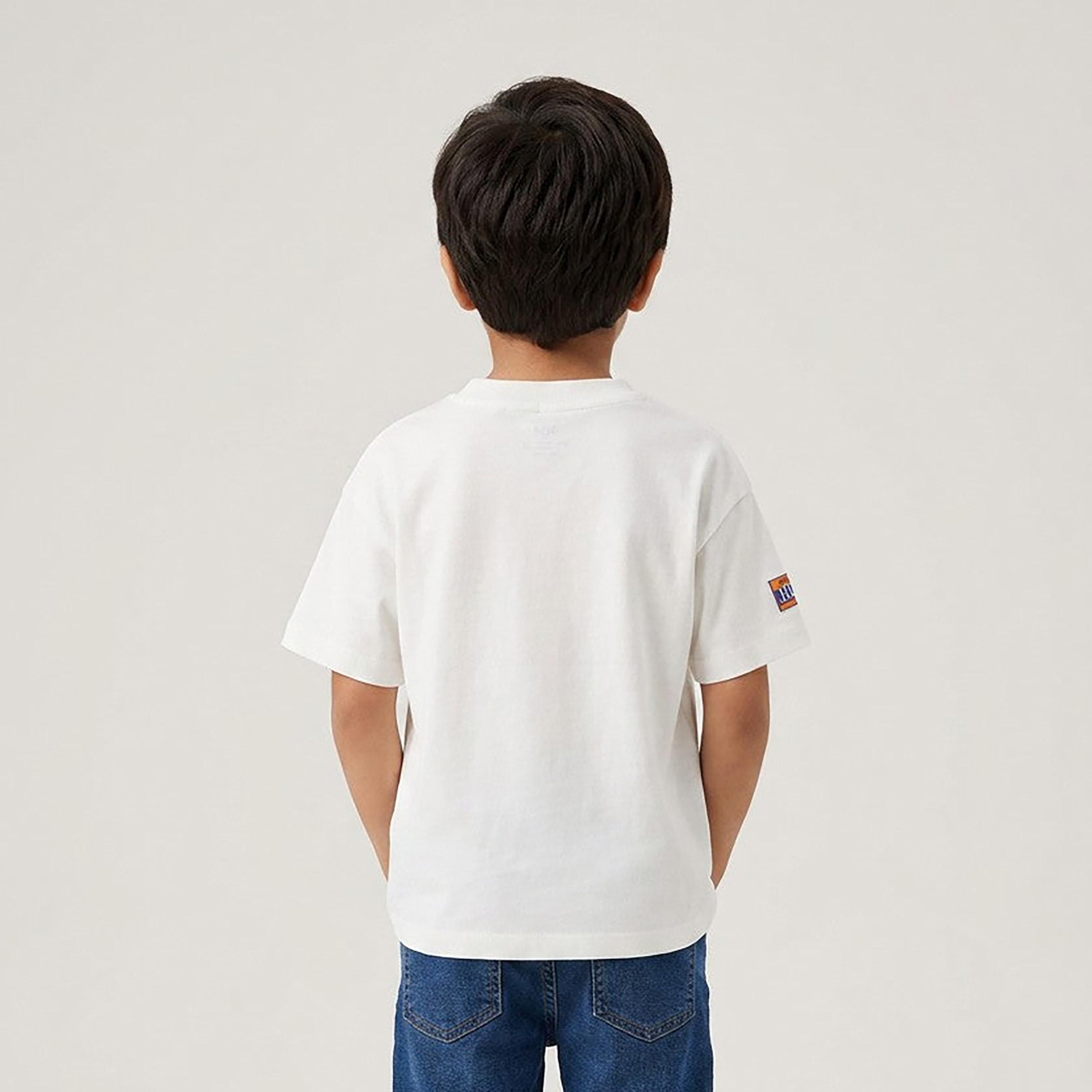 تيشيرت قطن أوفرايزد بأكمام قصيرة وطبعة من أو في إس-boys-clothing-tshirtsandpolos-image-3