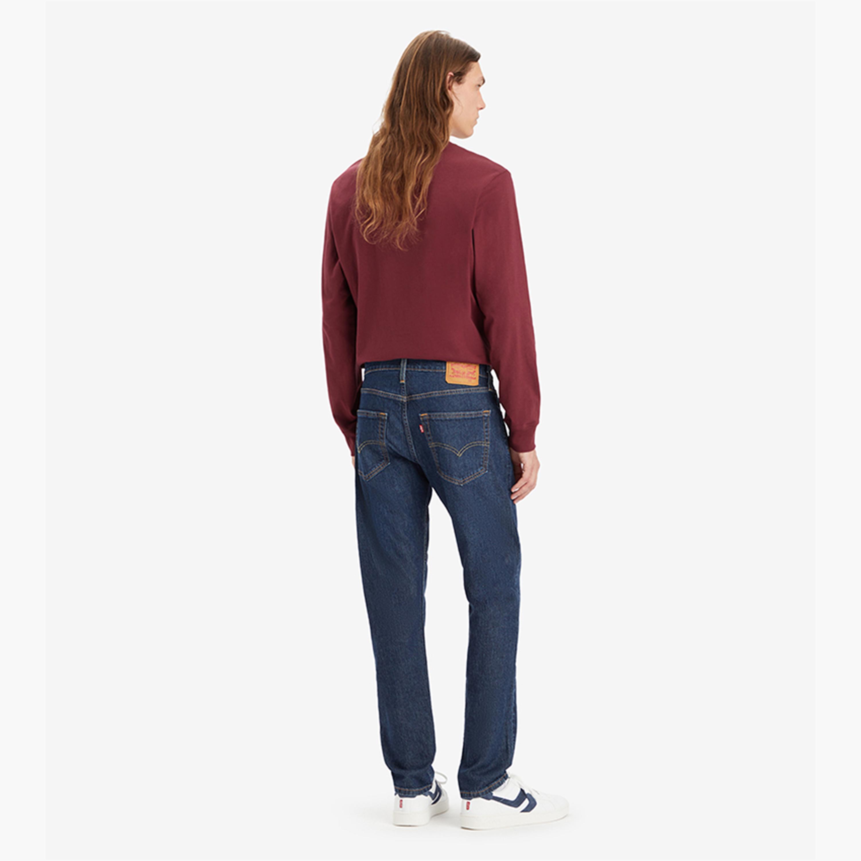 ليفايز- بنطلون جينز512 للرجال قصة مستقيمة  خصر متوسط الارتفاع لون أزرق-men-clothing-bottoms-jeans-image-4