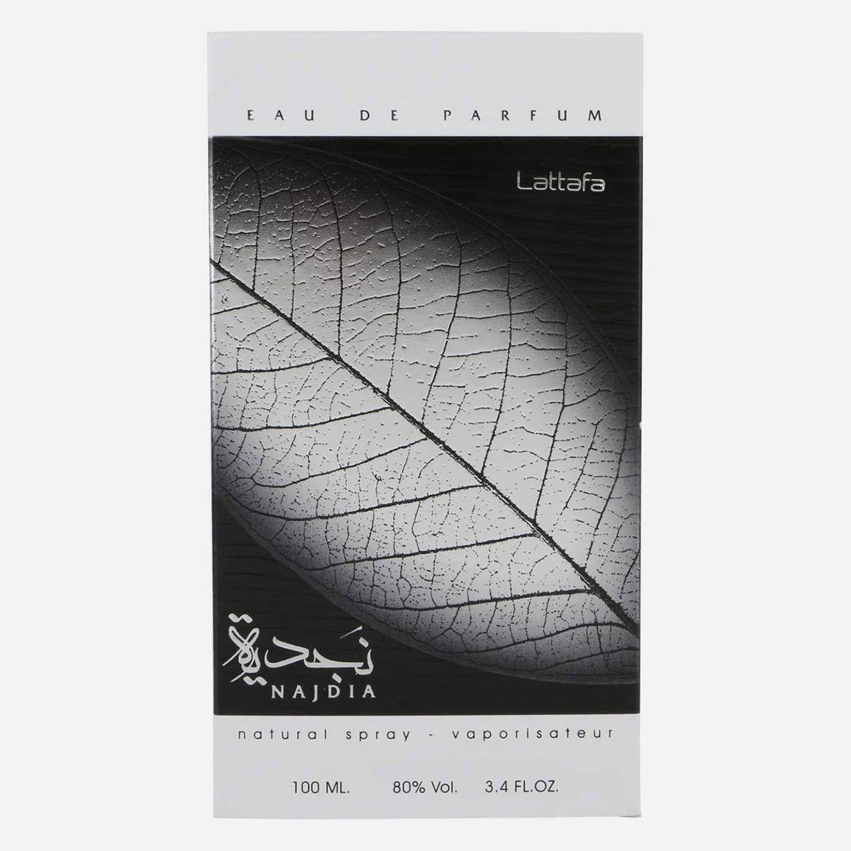 Lattafa Najdia Silver Eau De Parfum, Arabian Fragrances, 100ml-beautyandpersonalcare-fragrance-men-image-2