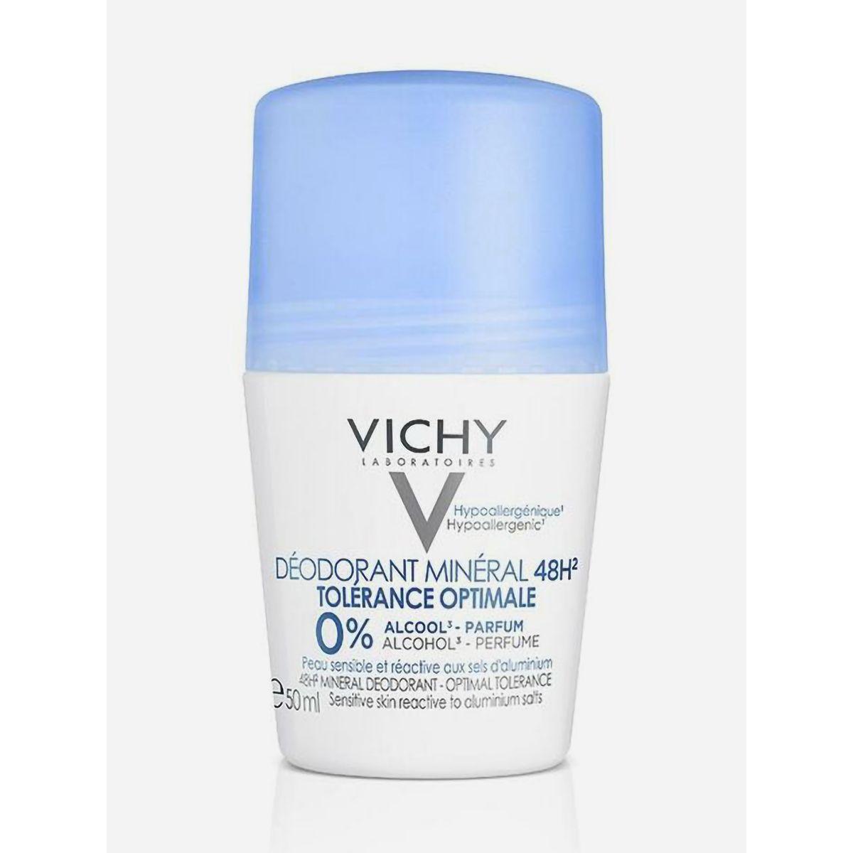 Vichy Mineral Deodorant 48HR Optimal Tolerance Roll-On 50ml-beautyandpersonalcare-fragrance-men-image-1
