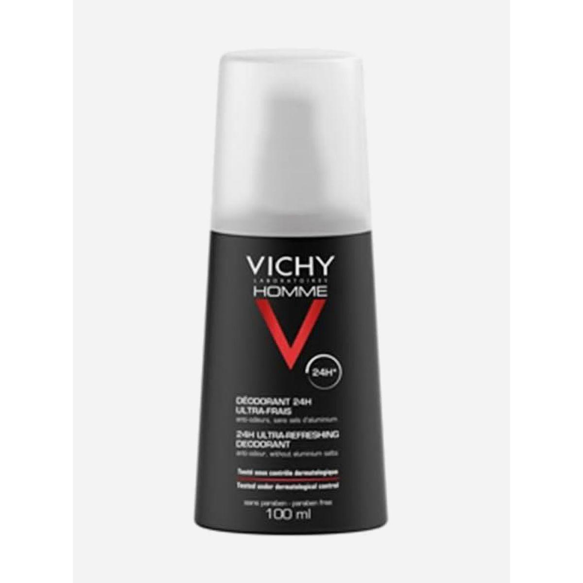 Vichy Homme 24h Ultra Fresh Deodorant, 100ml-beautyandpersonalcare-fragrance-men-image-1