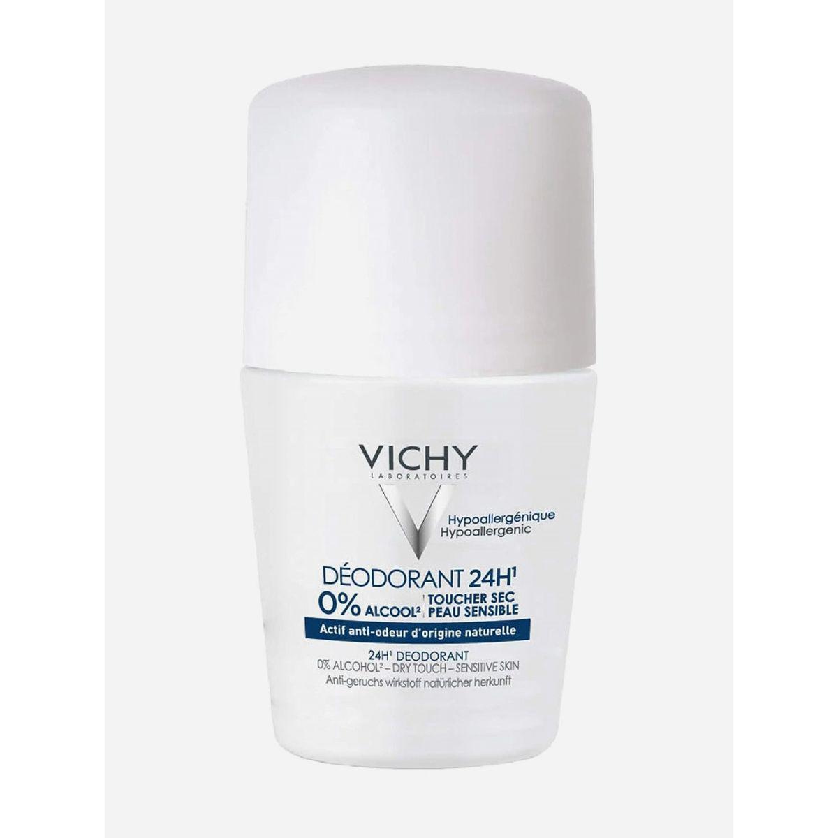 Vichy Deodorant Sensitive Skin Anti-Perspirant Roll On, 50ml-beautyandpersonalcare-fragrance-men-image-1