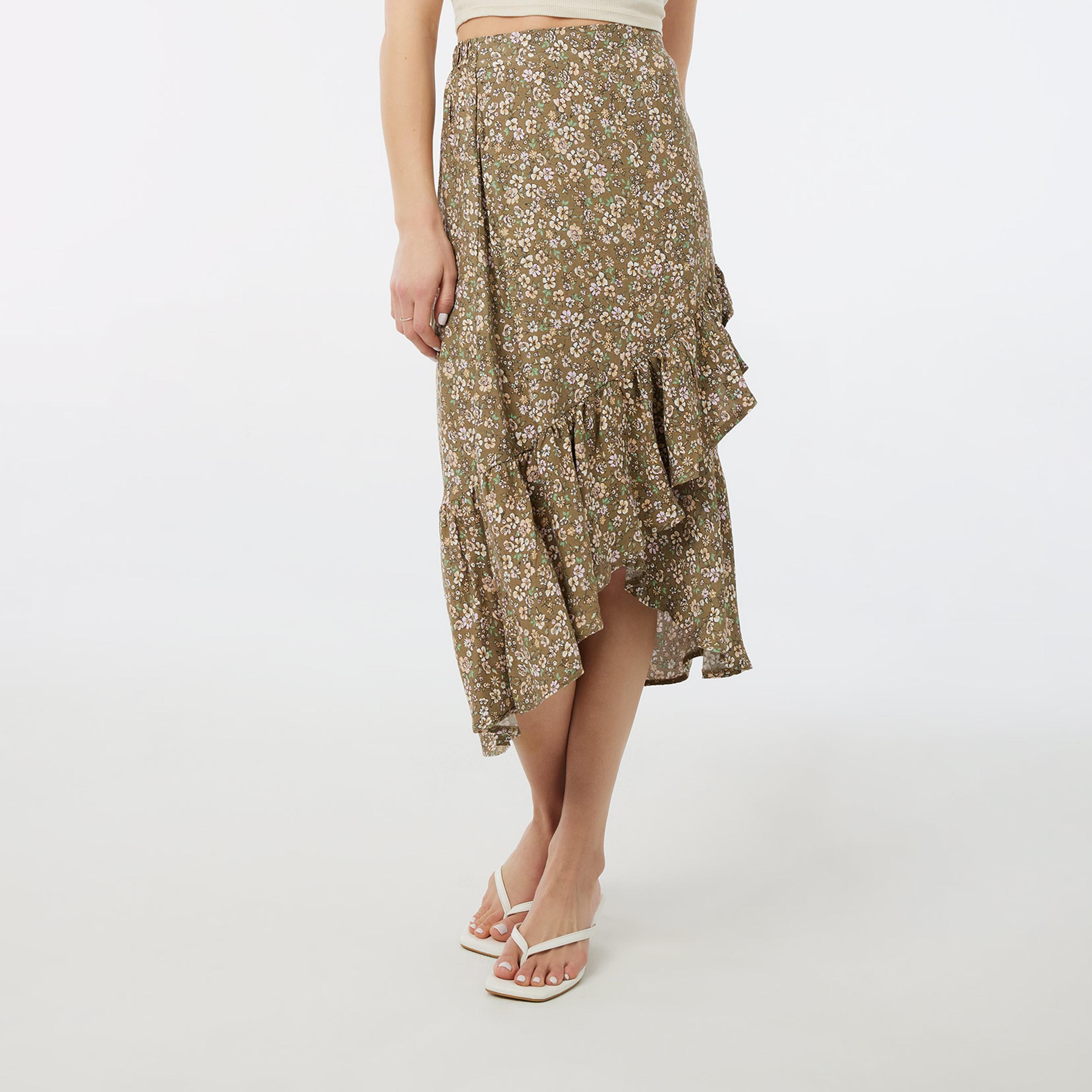 Long wrap skirt online hotsell