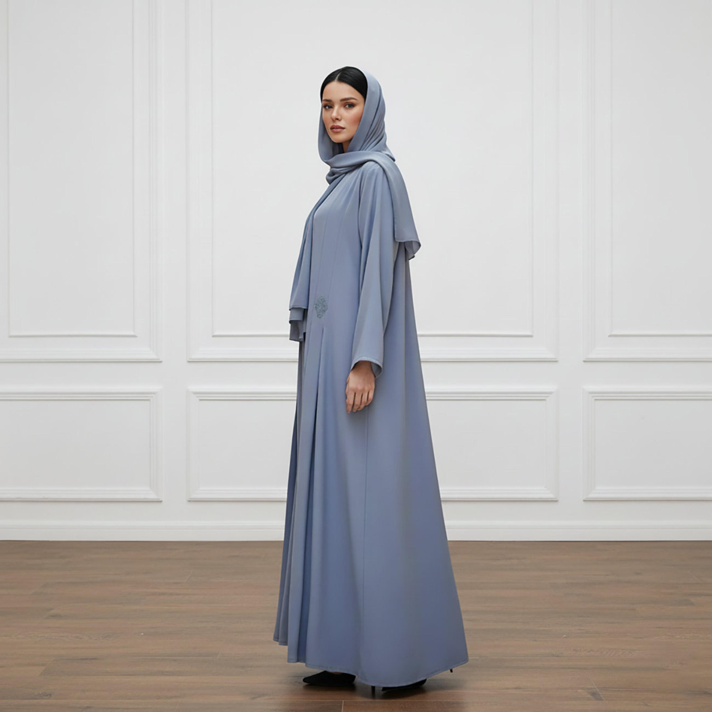 عباءة نسائية "نيدا" مطرزة مع فستان داخلي وحجاب من نخبة-women-arabicclothing-abayas-image-3
