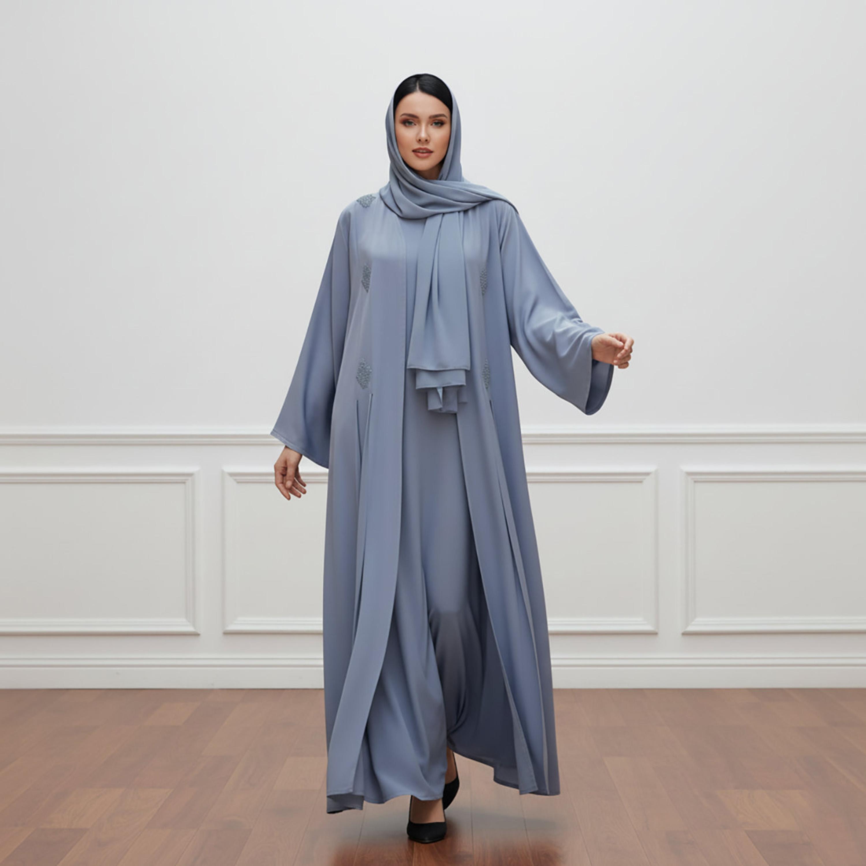 عباءة نسائية "نيدا" مطرزة مع فستان داخلي وحجاب من نخبة-women-arabicclothing-abayas-image-4