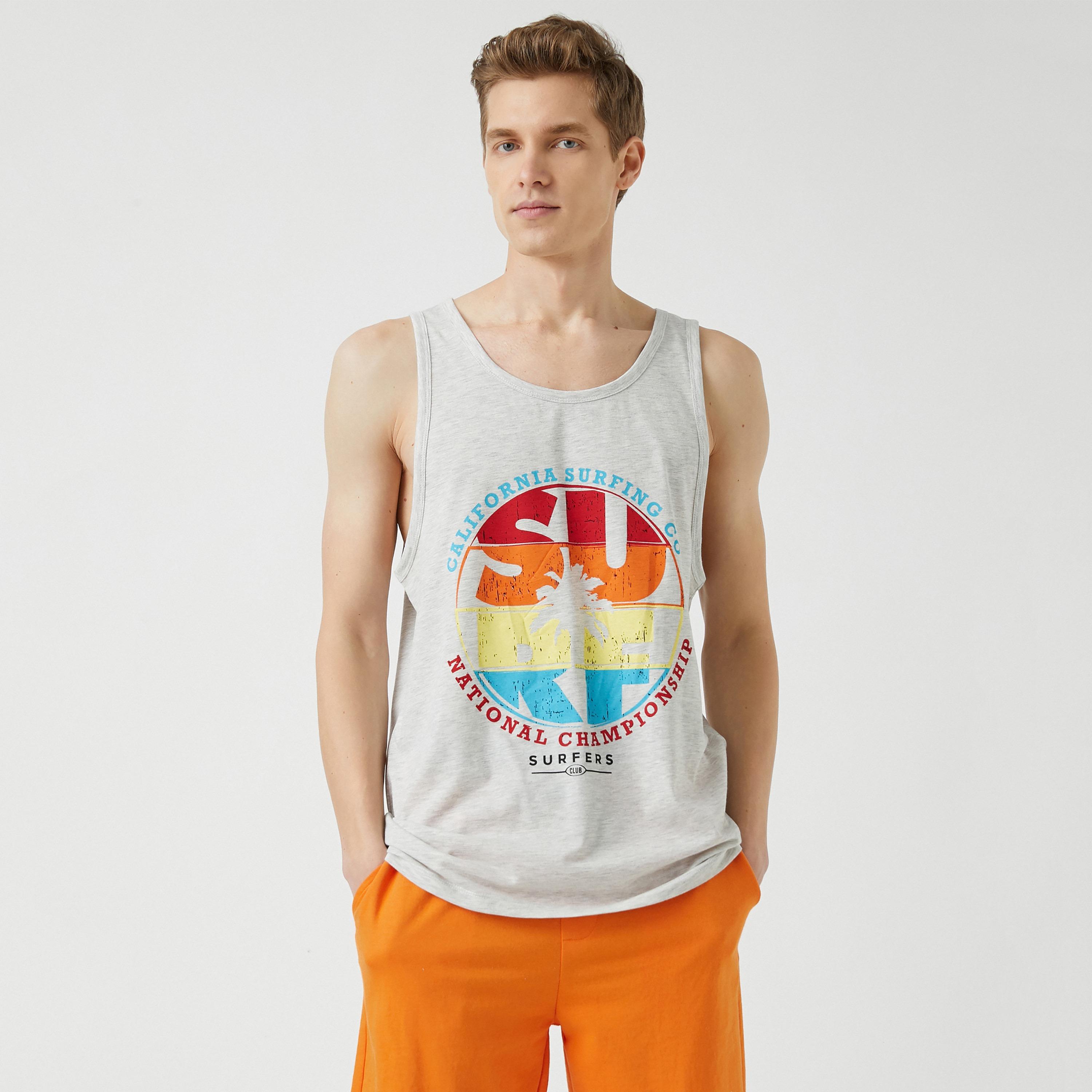 تي شيرت تانك (بدون أكمام) رجالي بياقة مستديرة وطبعة جرافيك من كوتون-men-clothing-tshirtsandpolos-tshirts-image-1