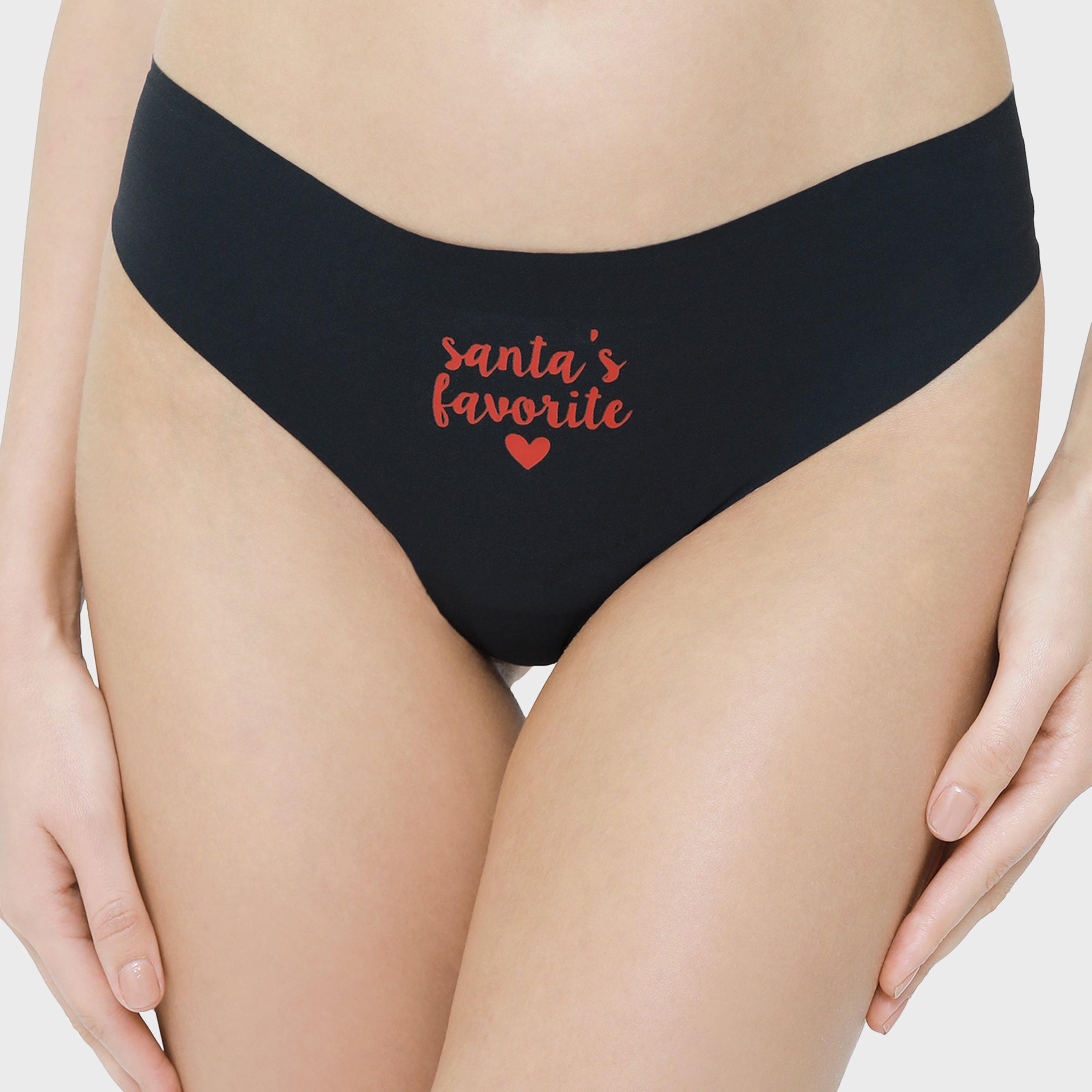 La Senza Medium Coverage Black Women's Thong-women-clothing-lingerie-panties-image-4